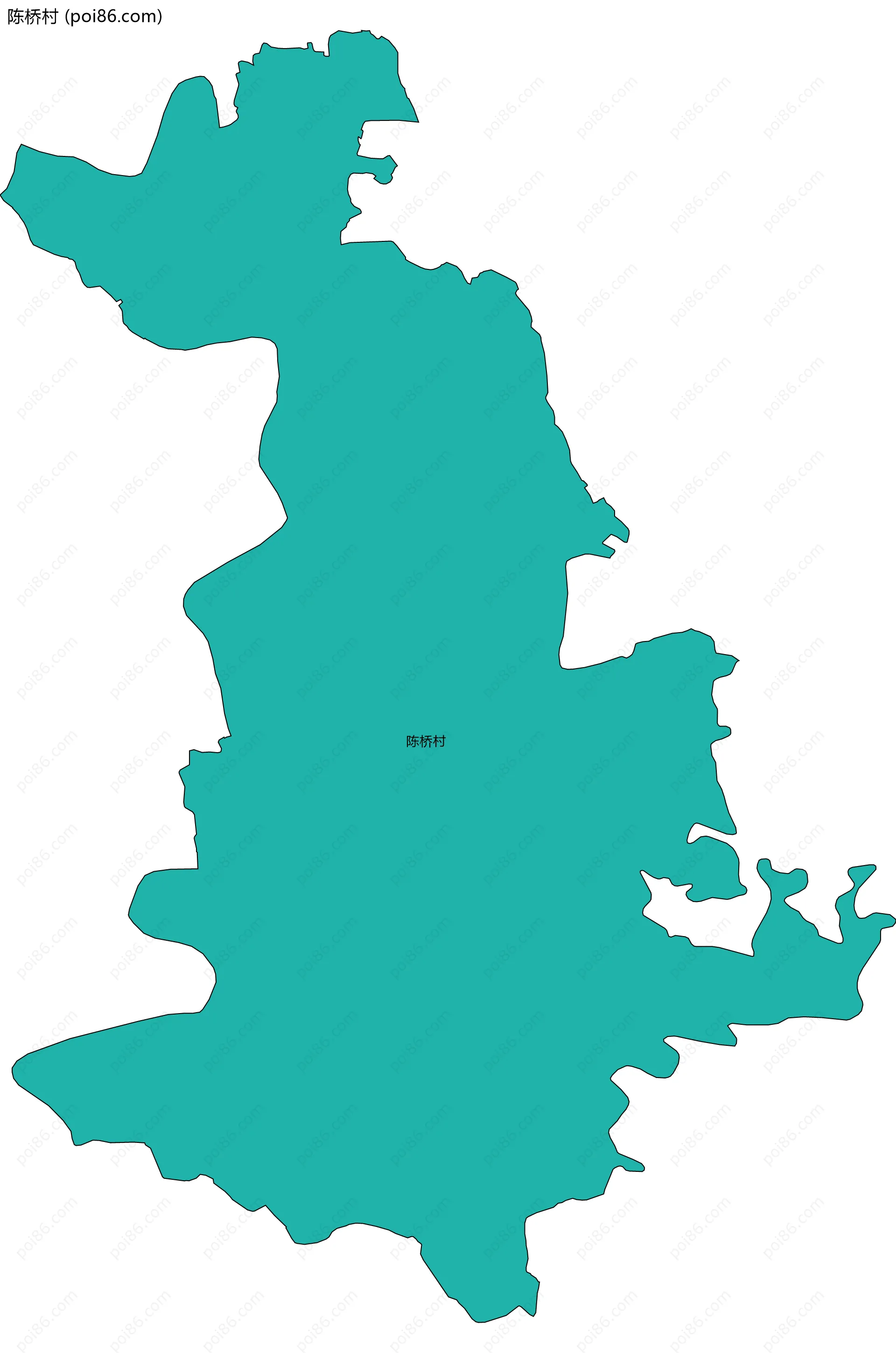 陈桥村边界地图