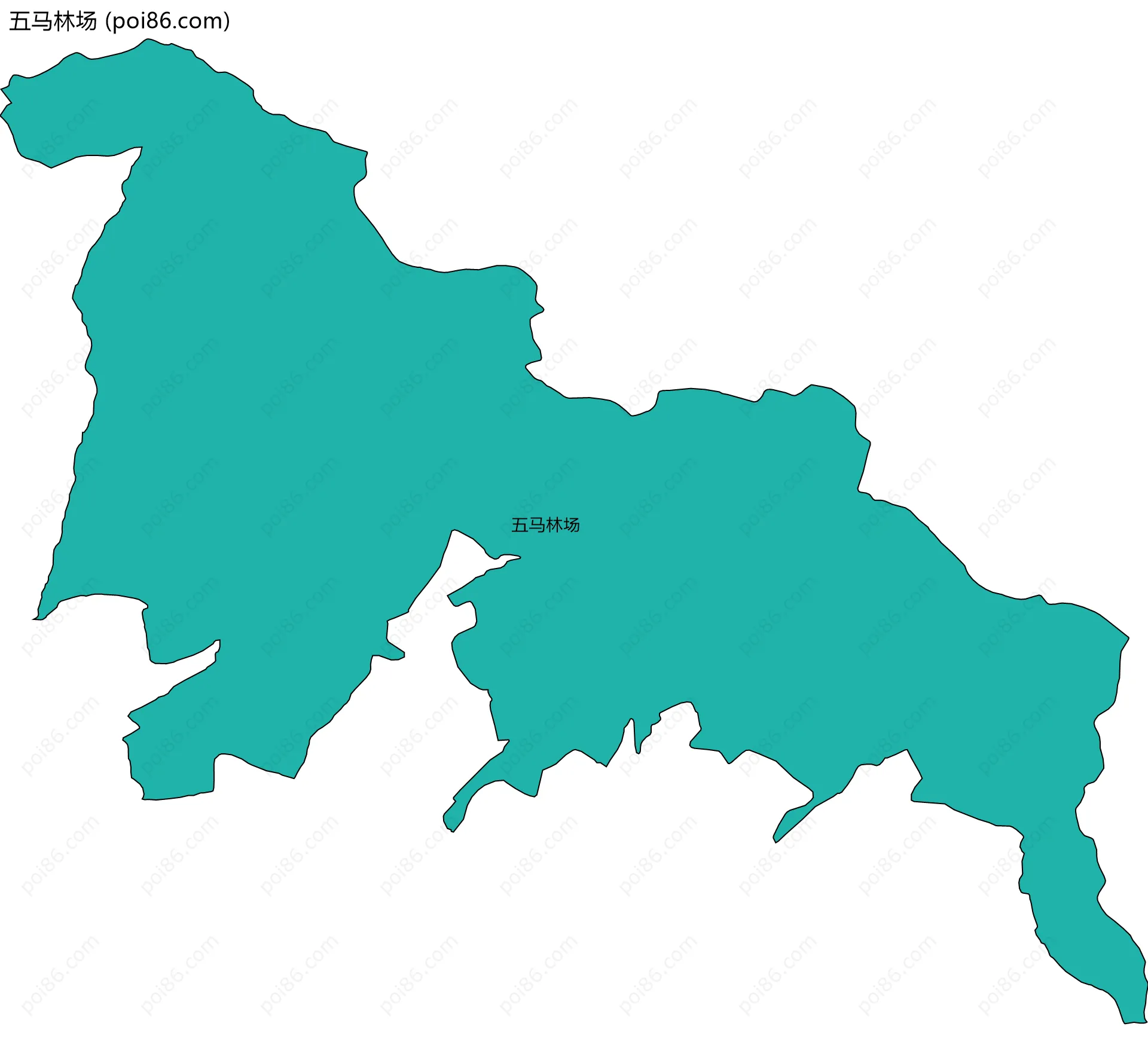 五马林场边界地图