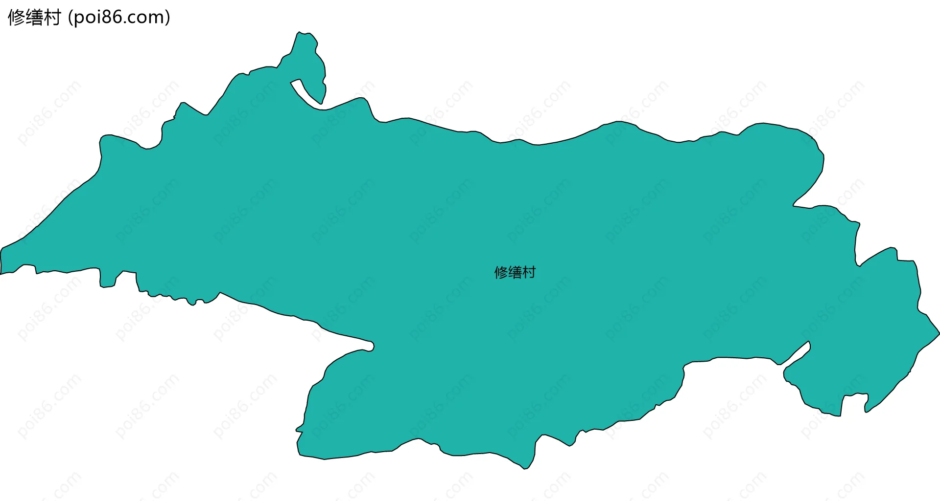 修缮村边界地图