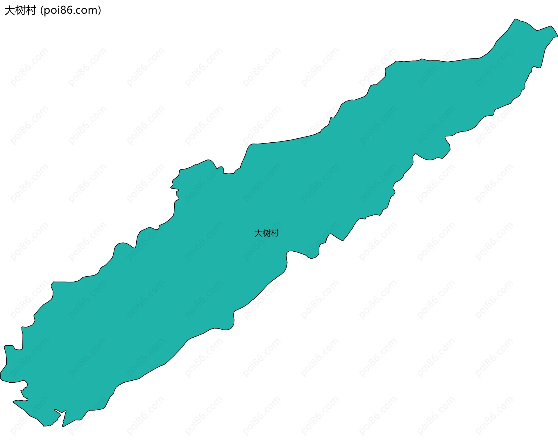 大树村边界地图