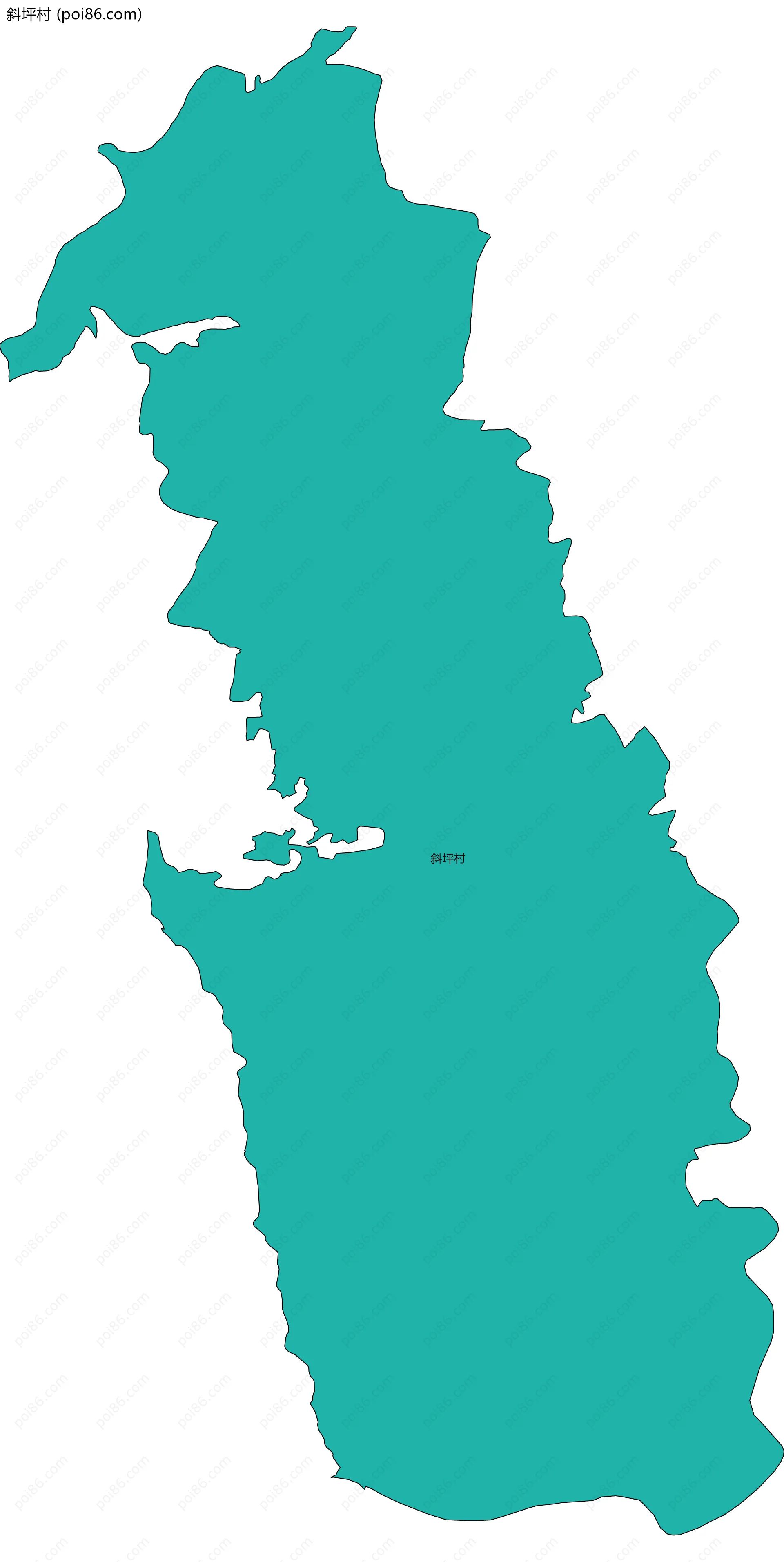 斜坪村边界地图