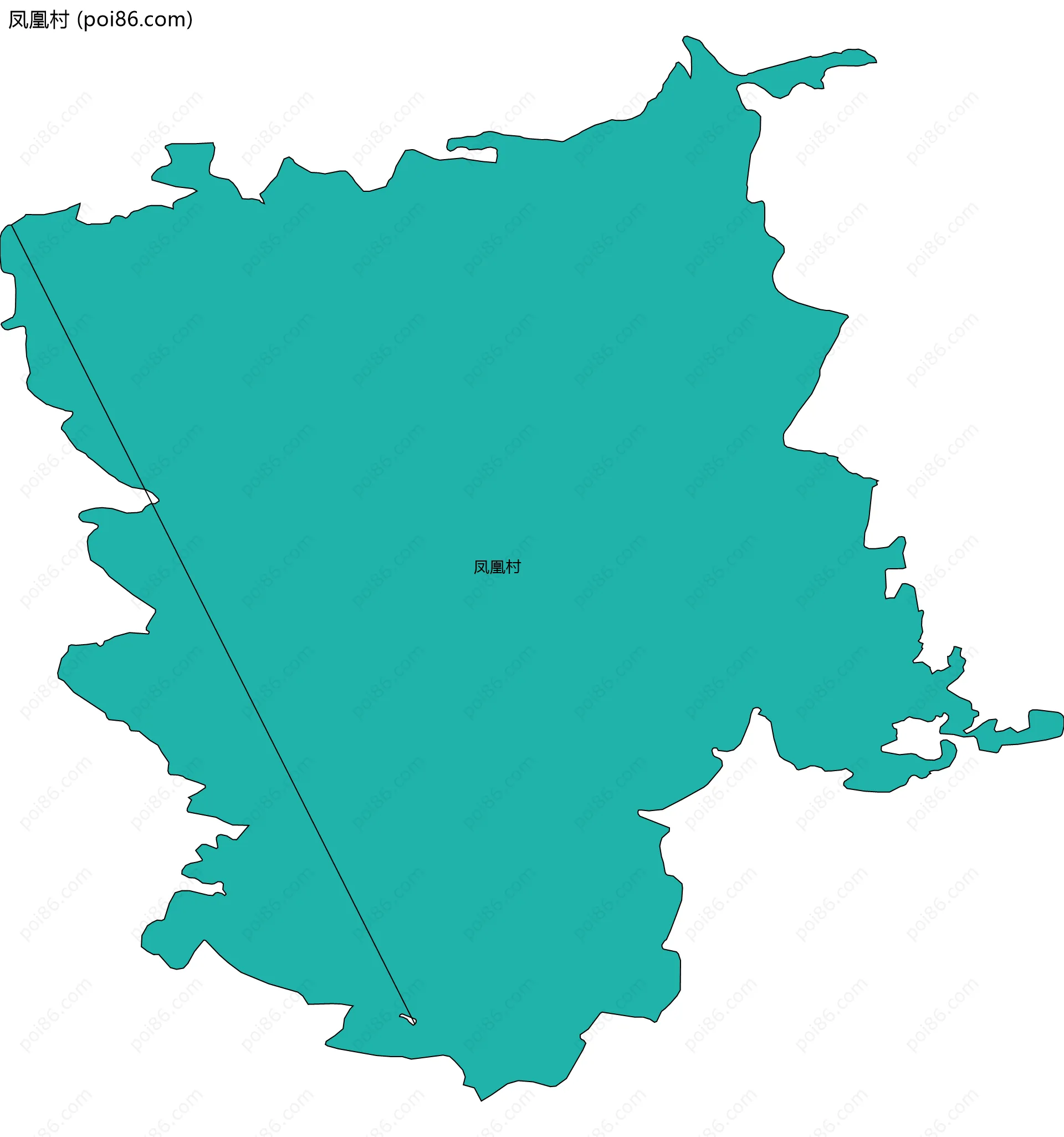 凤凰村边界地图