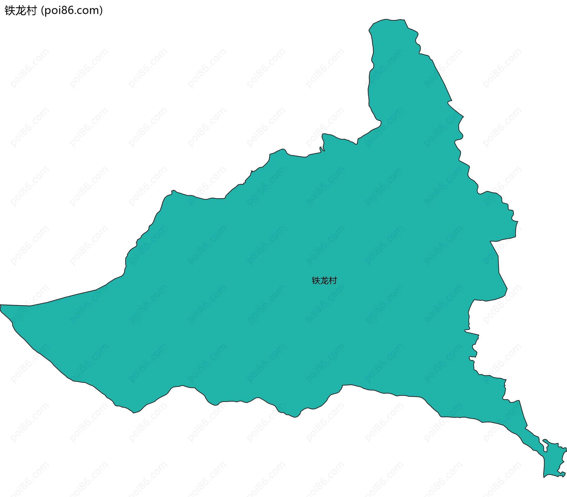 铁龙村边界地图