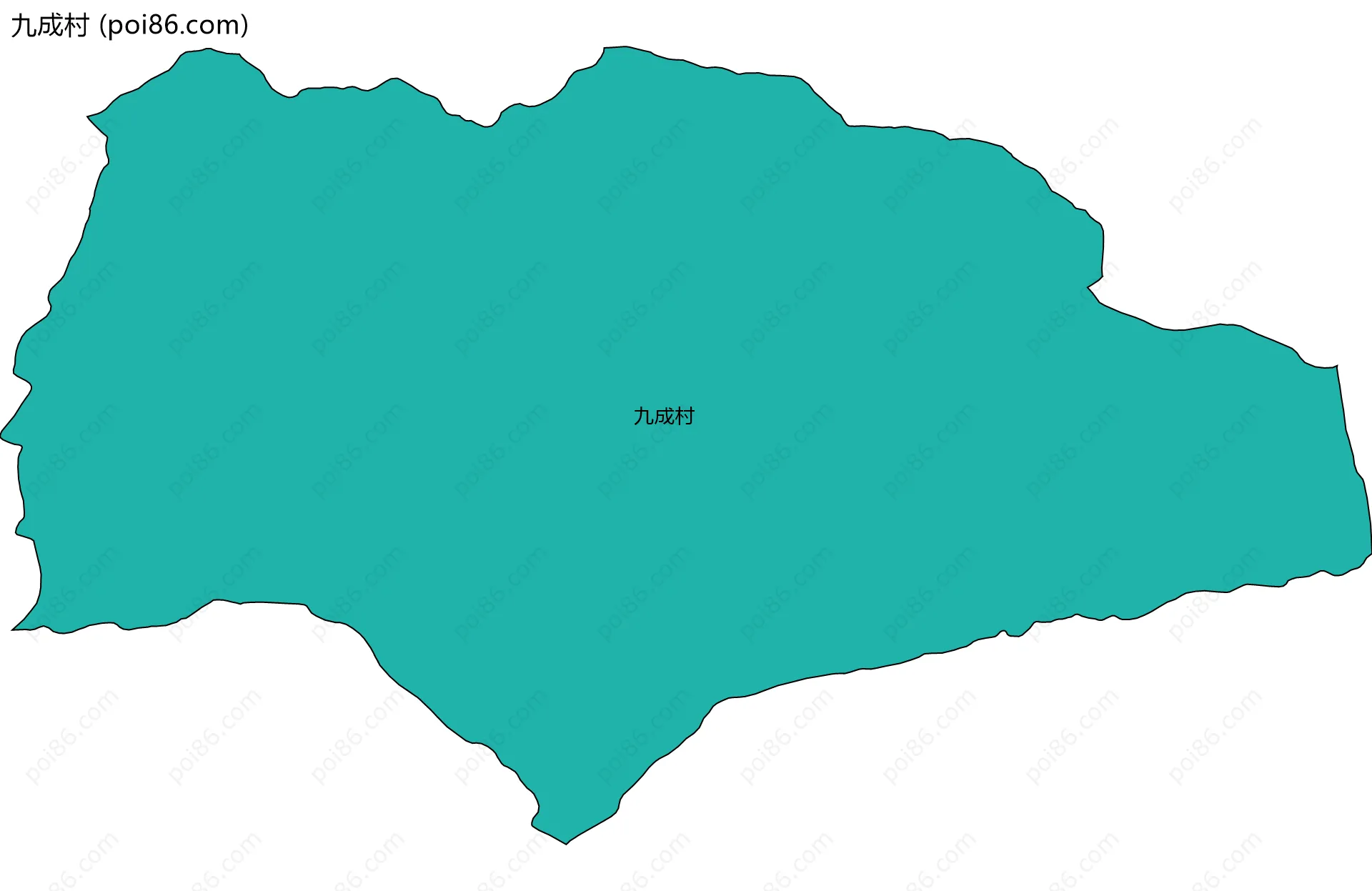 九成村边界地图