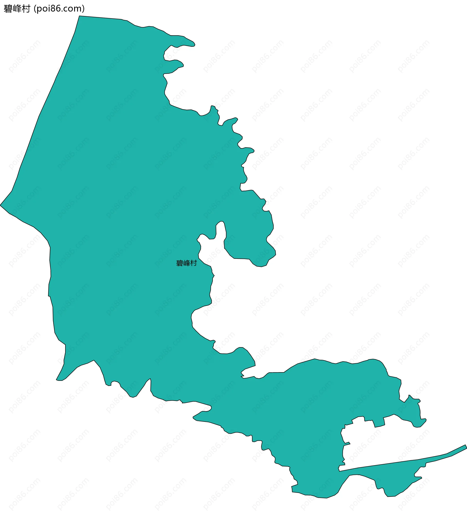 碧峰村边界地图