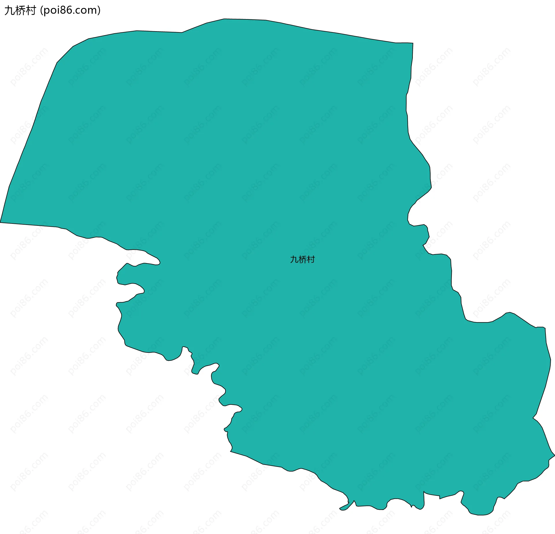 九桥村边界地图
