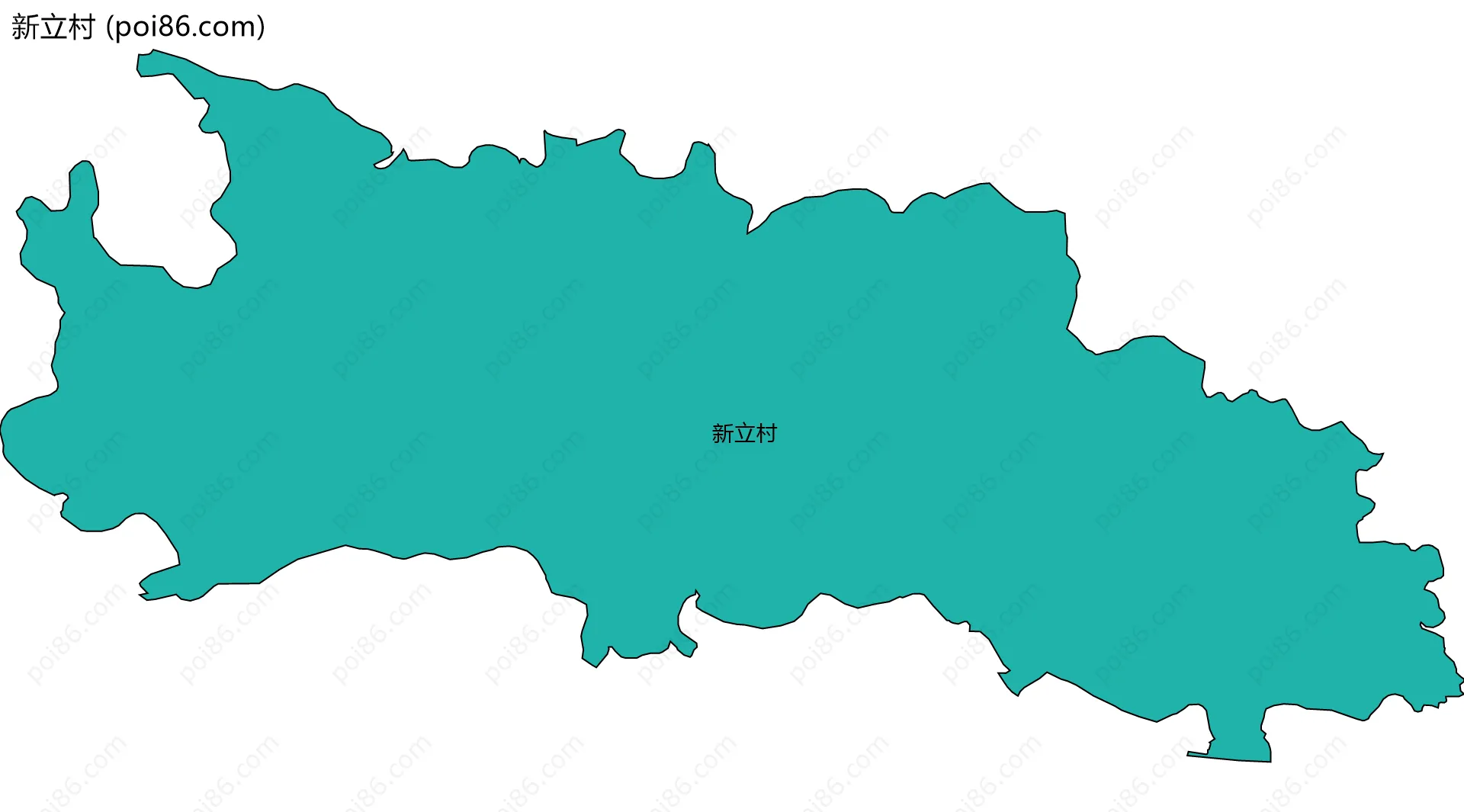 新立村边界地图