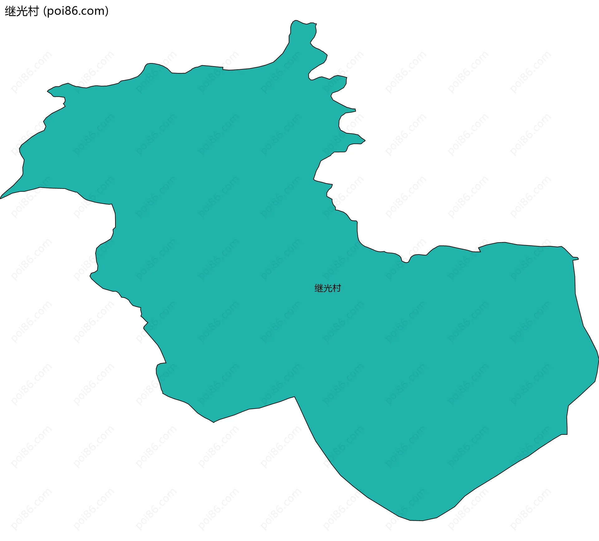 继光村边界地图