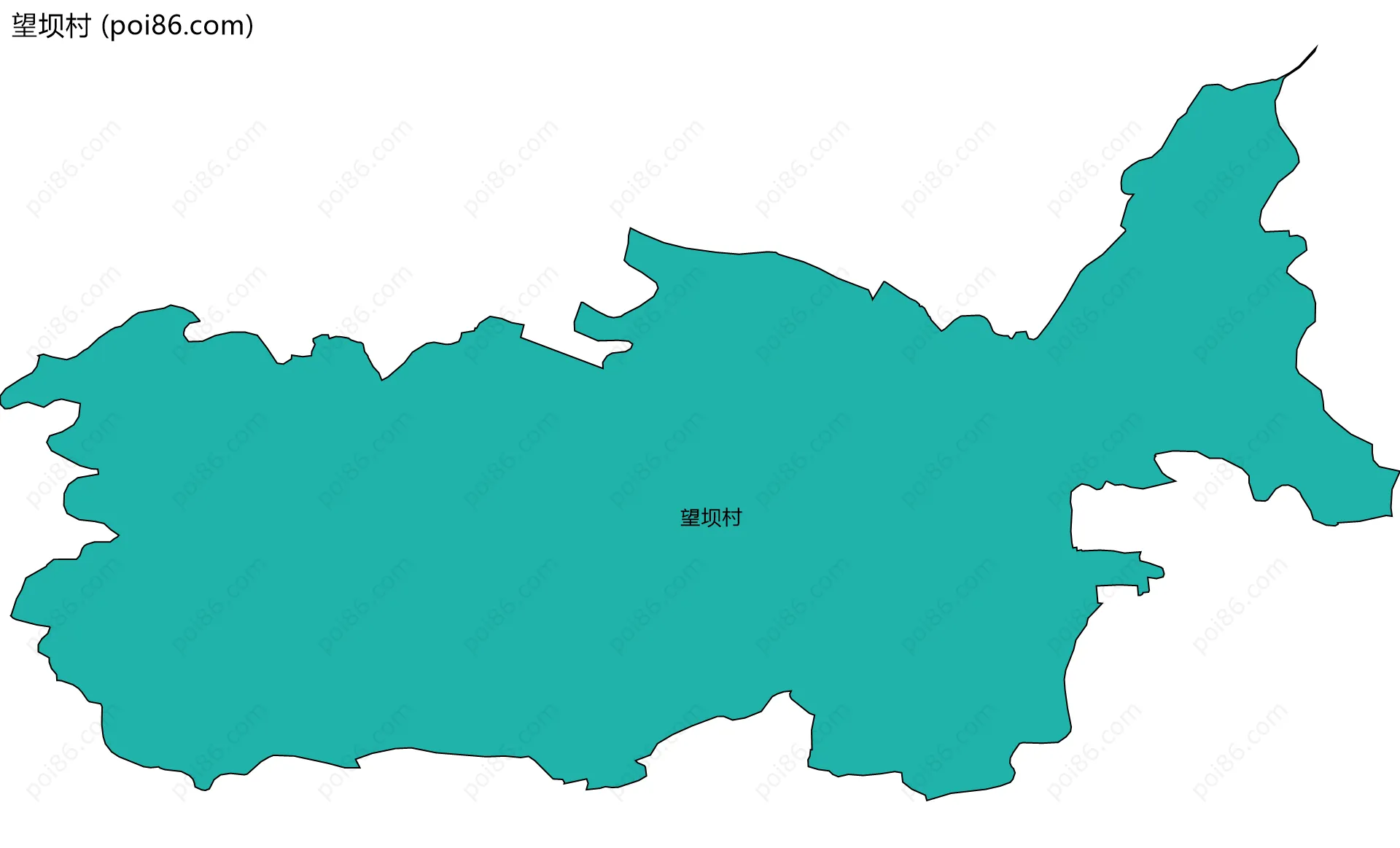 望坝村边界地图