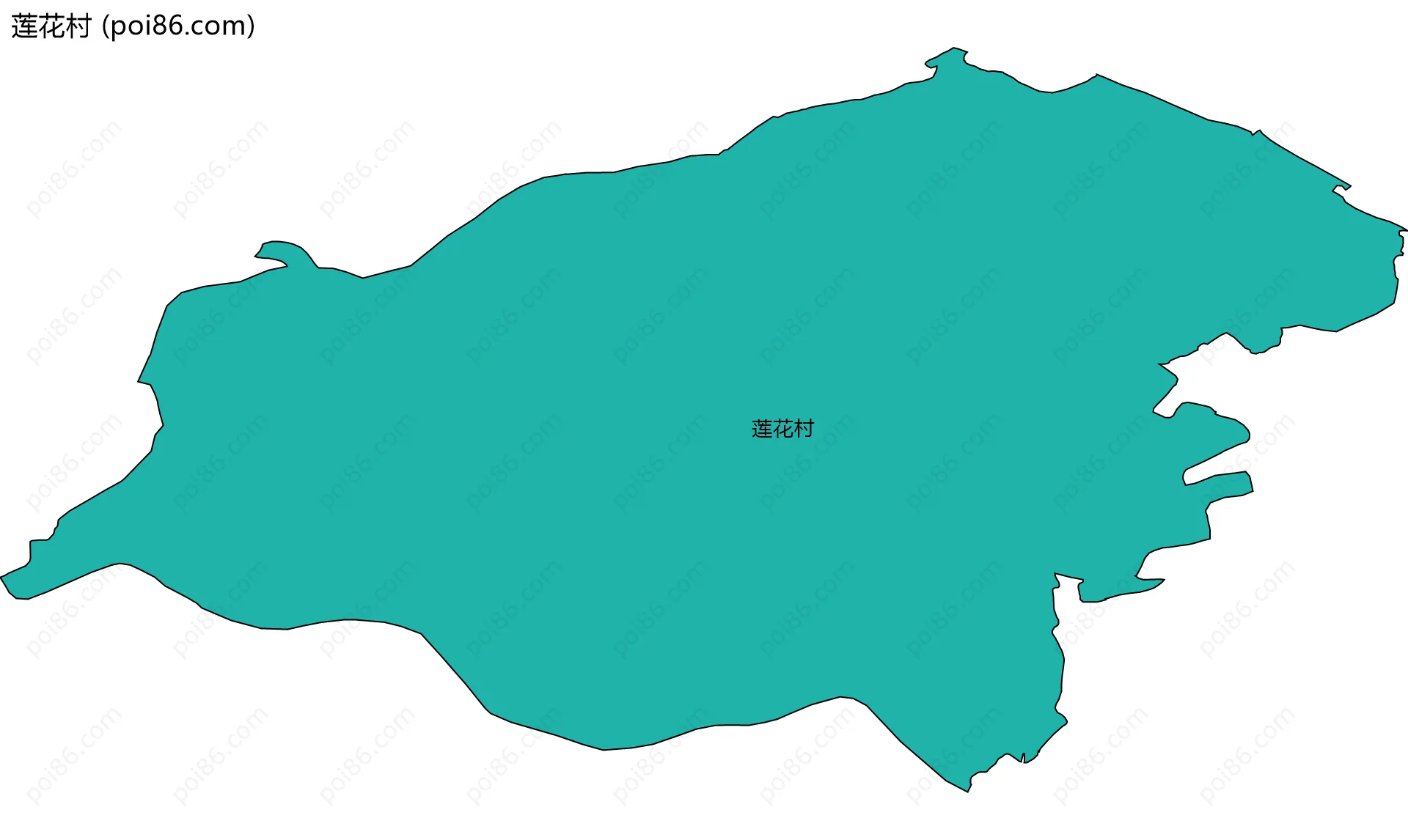 莲花村边界地图
