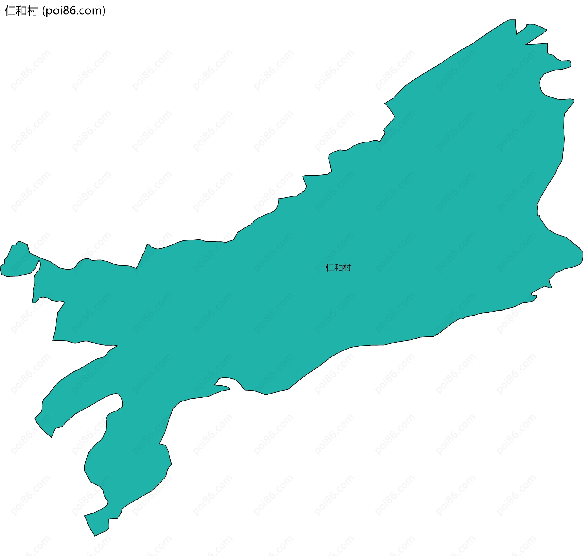 仁和村边界地图