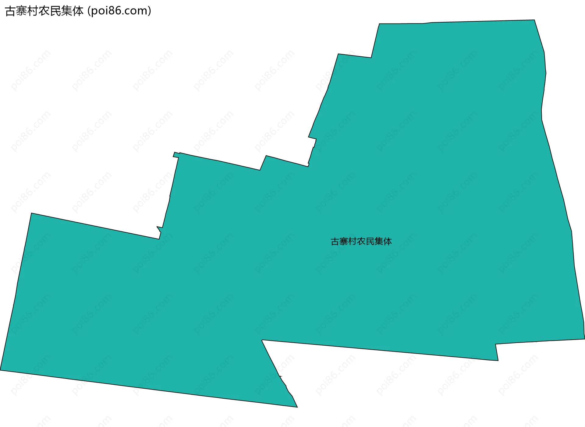 古寨村农民集体边界地图
