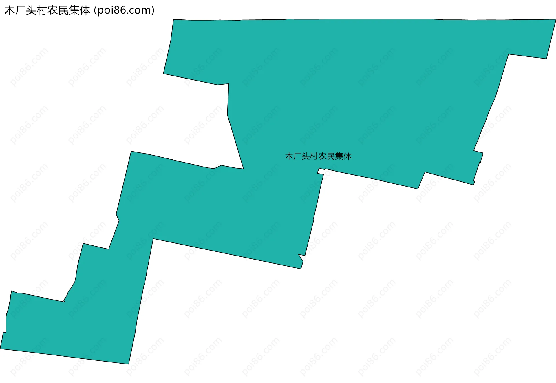 木厂头村农民集体边界地图