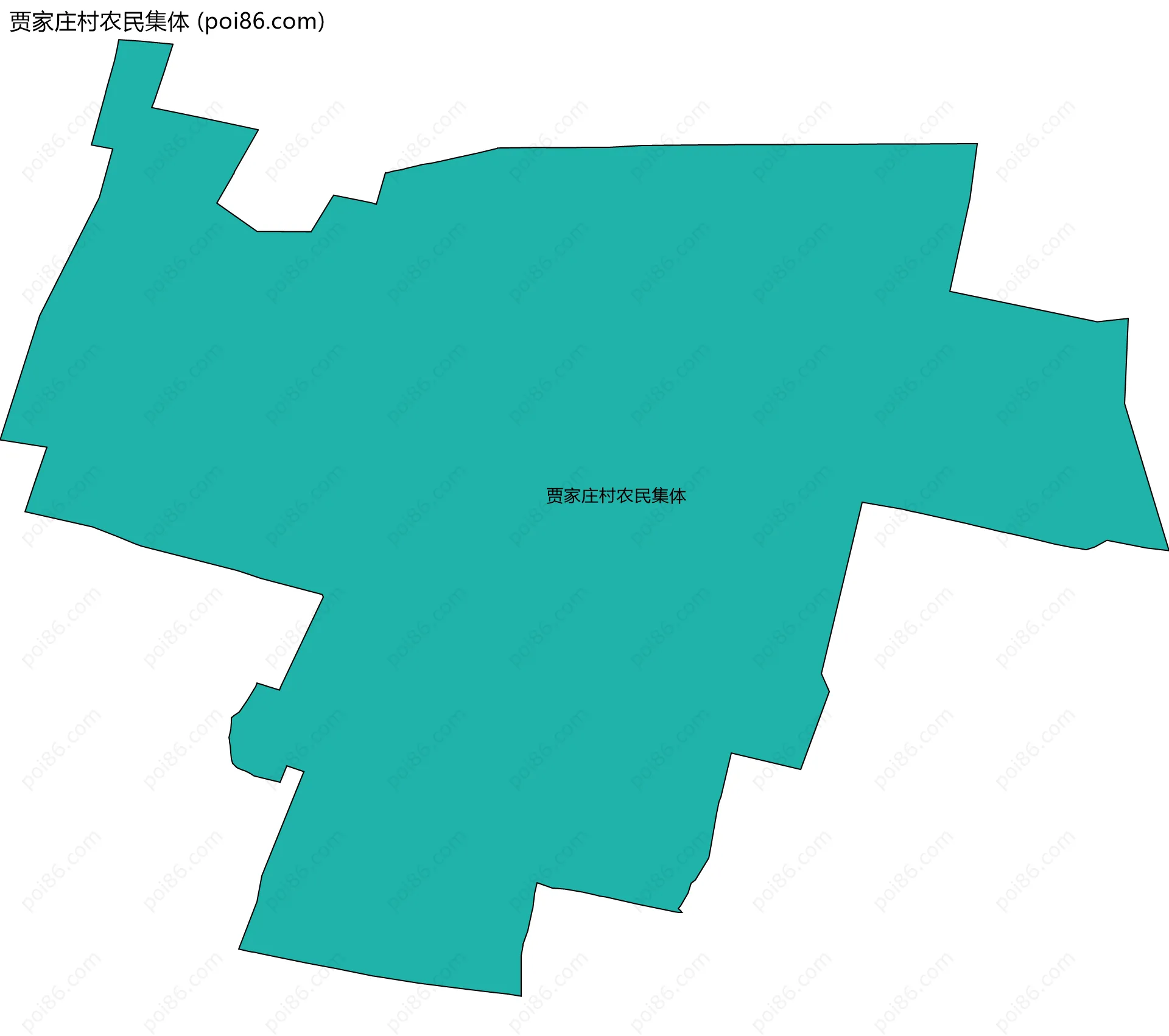 贾家庄村农民集体边界地图