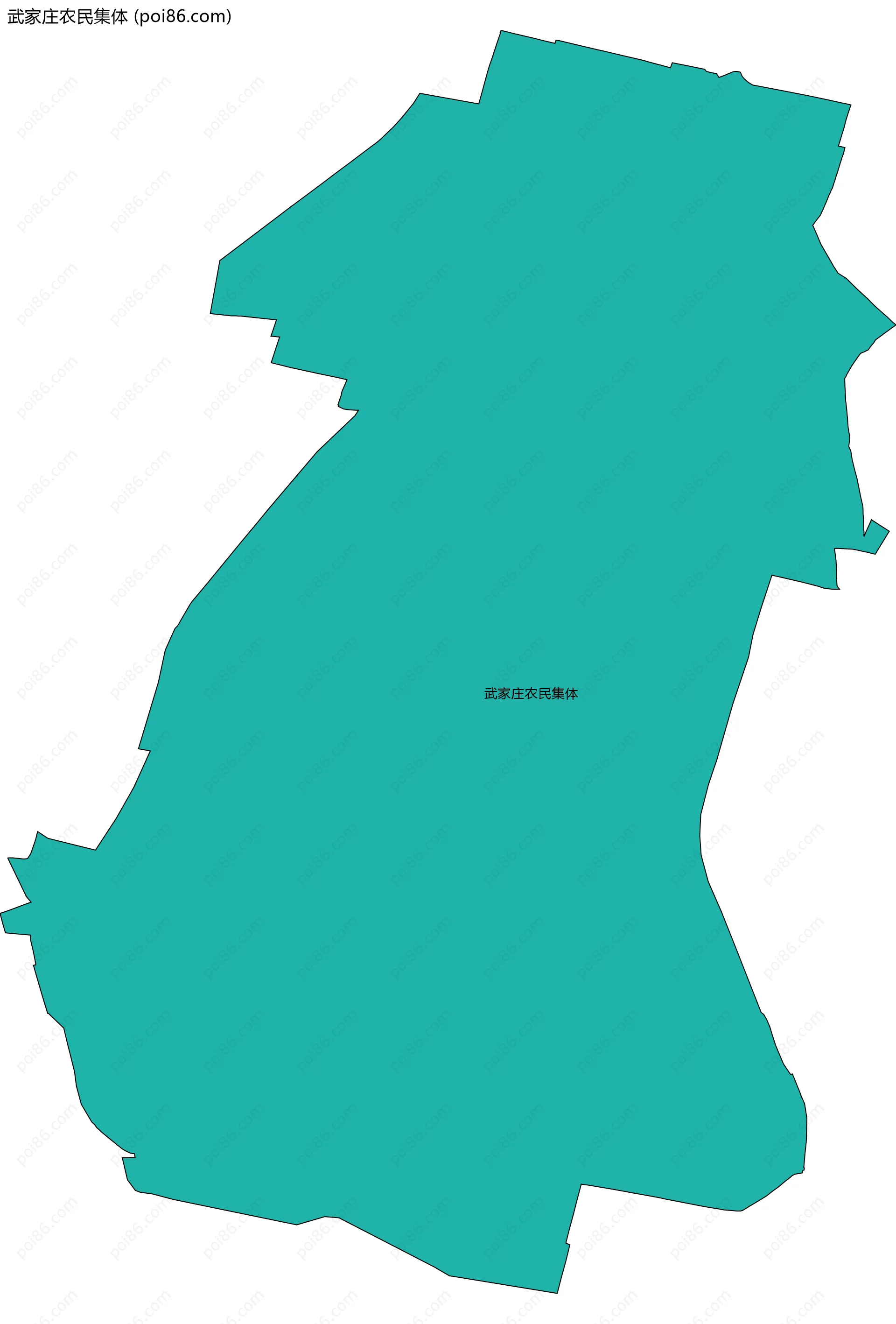 武家庄农民集体边界地图