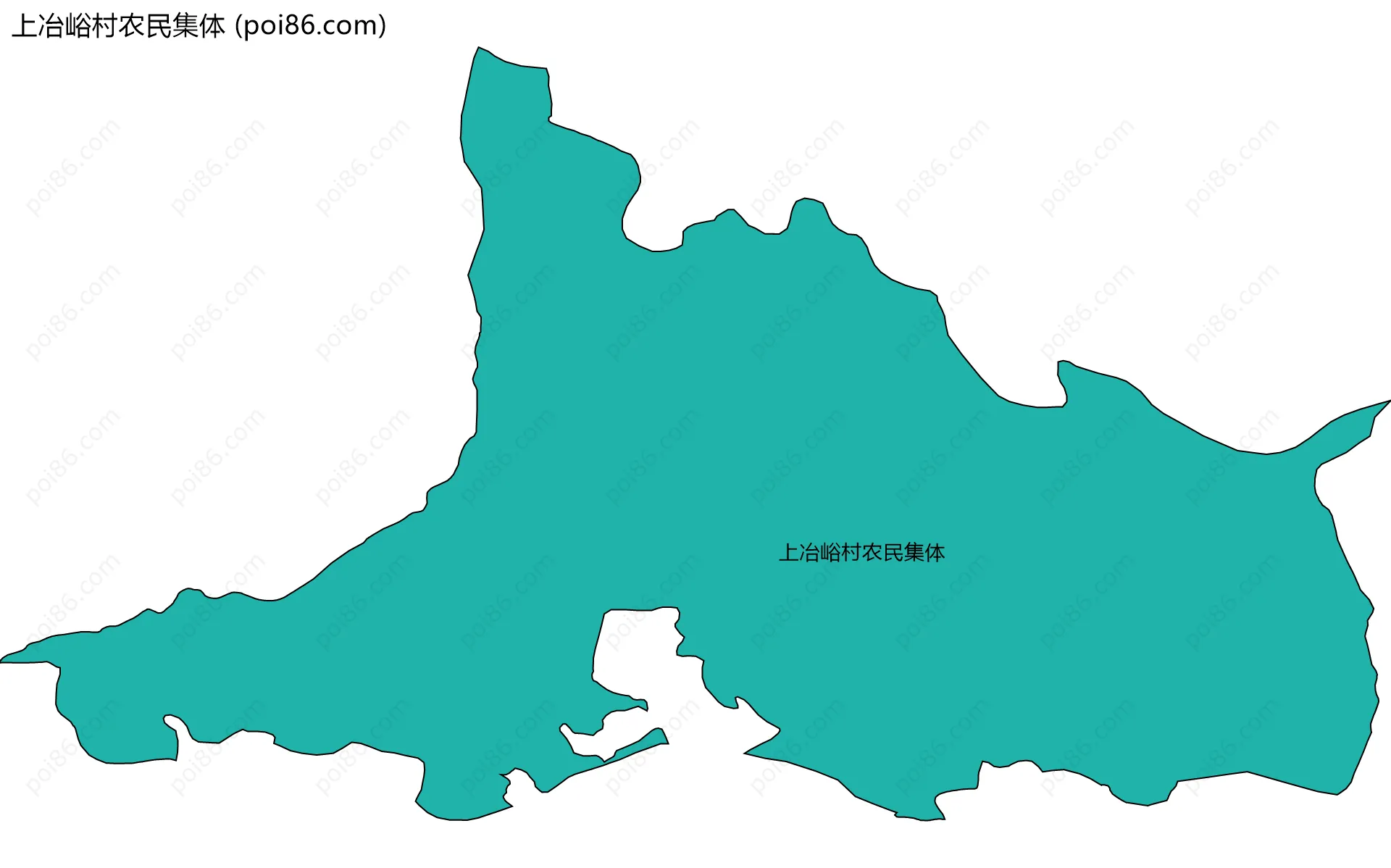 上冶峪村农民集体边界地图