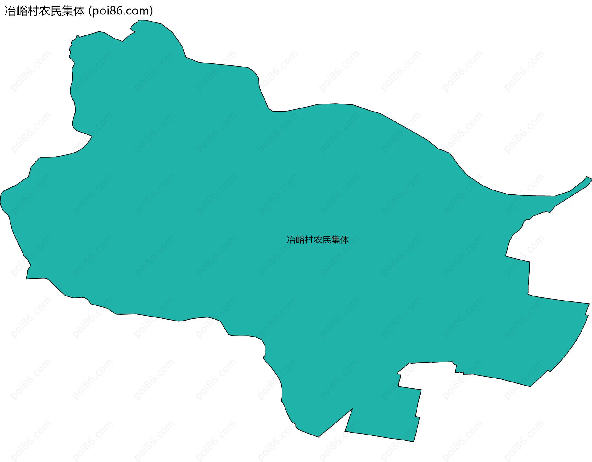 冶峪村农民集体边界地图