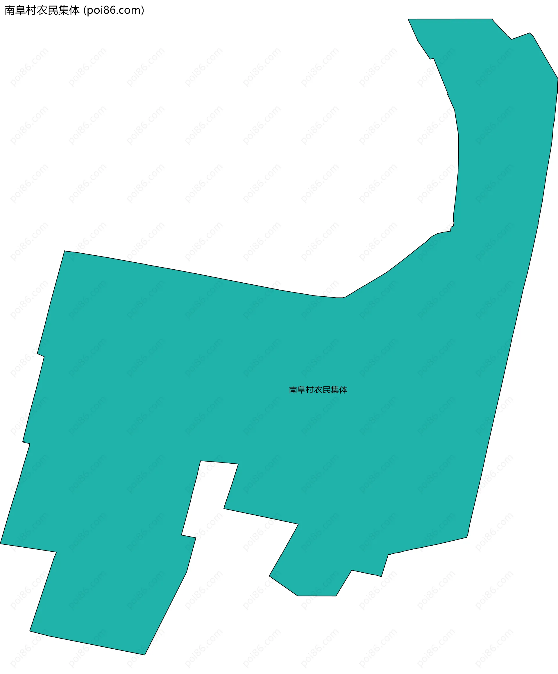 南阜村农民集体边界地图