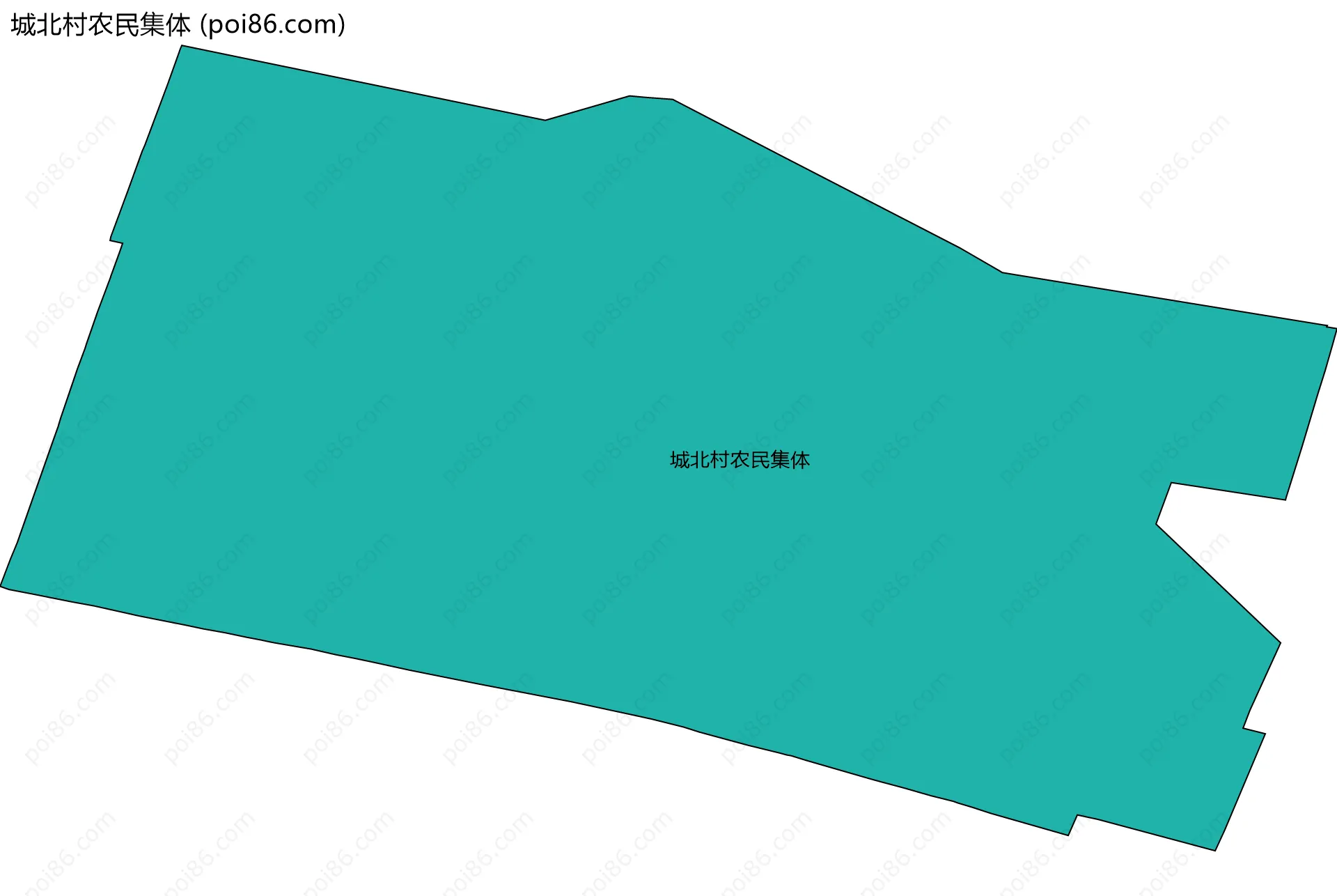 城北村农民集体边界地图