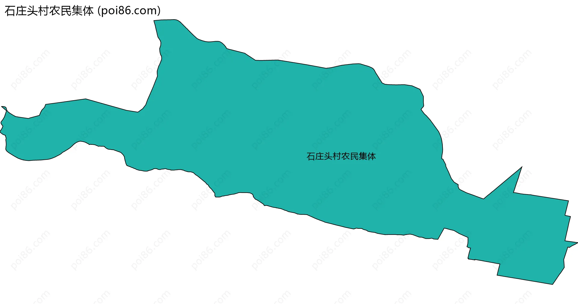 石庄头村农民集体边界地图