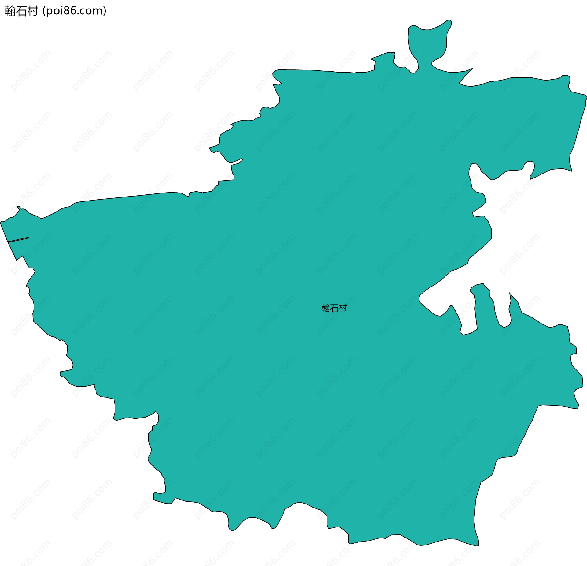 翰石村边界地图