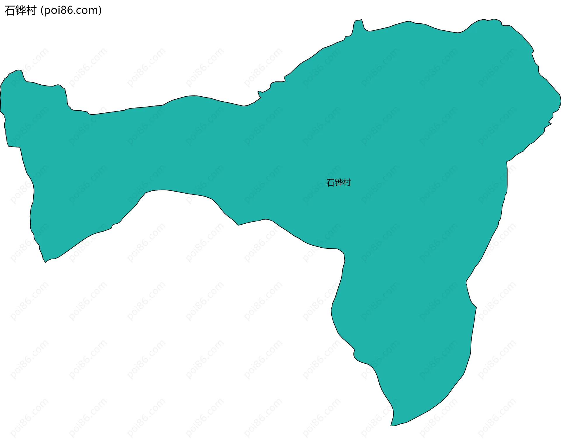 石铧村边界地图