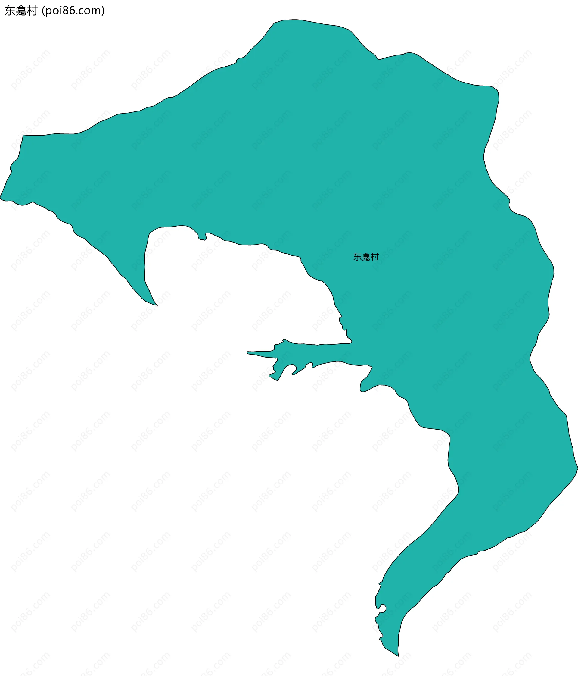 东龛村边界地图