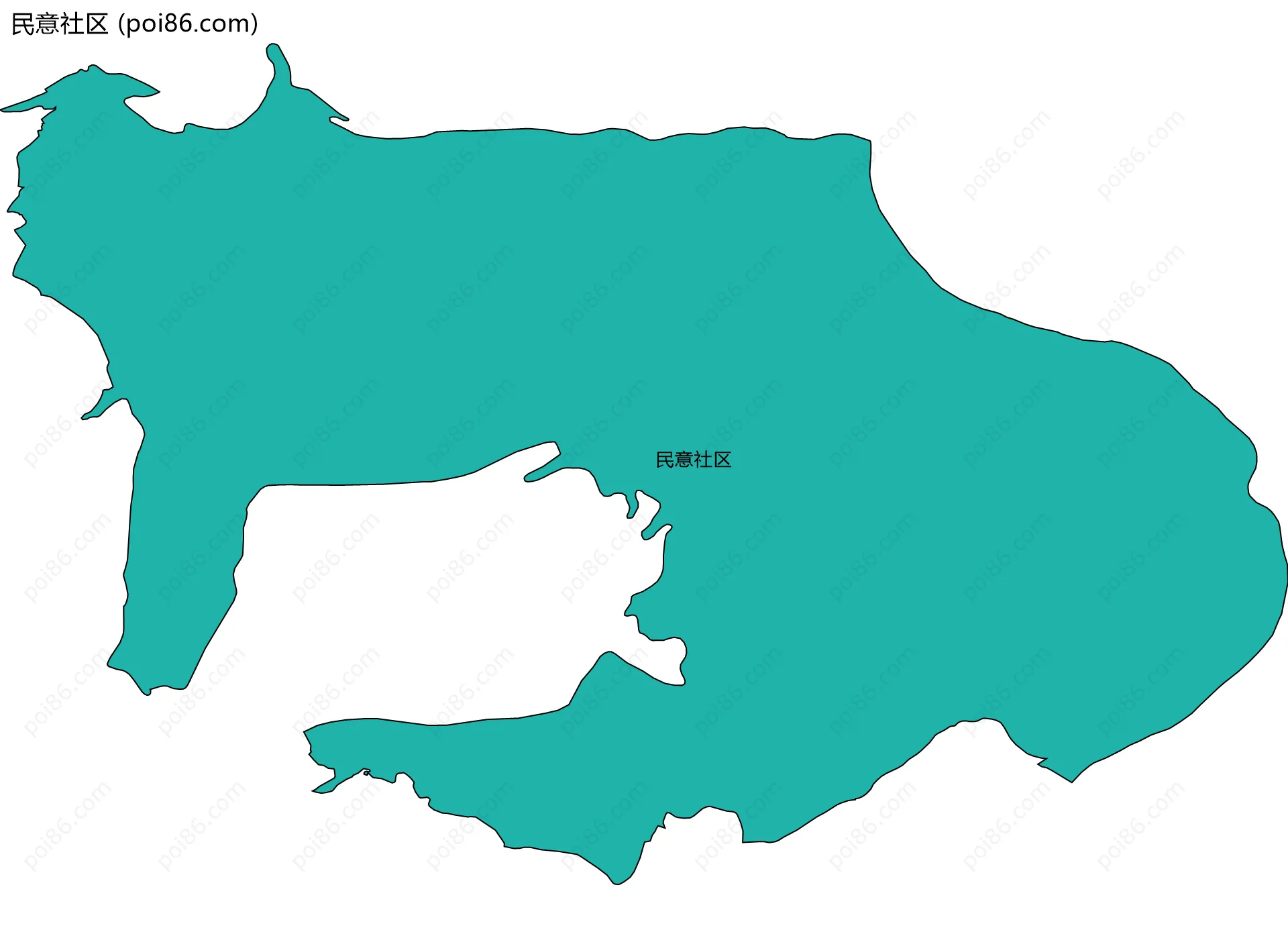 民意社区边界地图