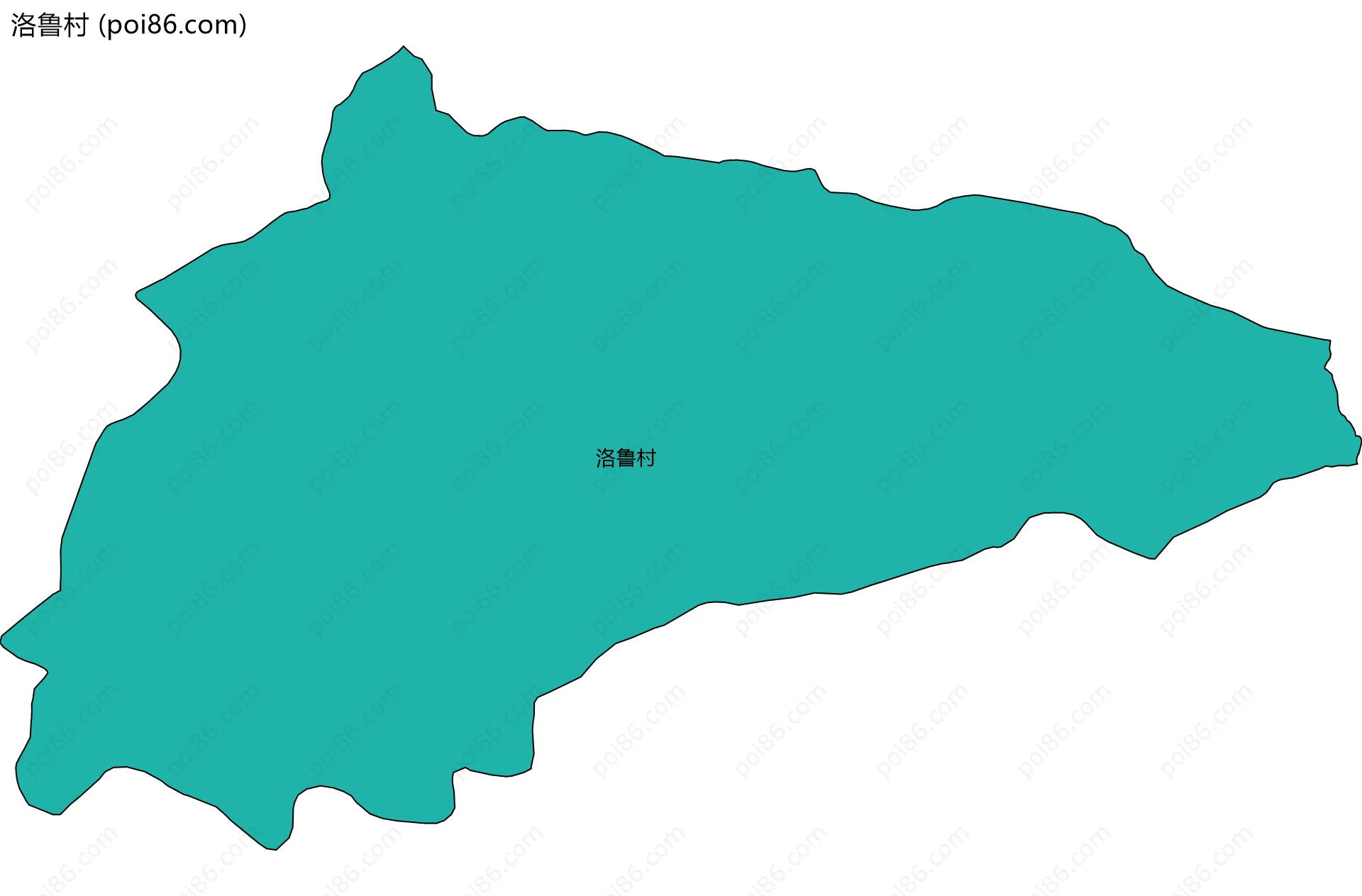 洛鲁村边界地图
