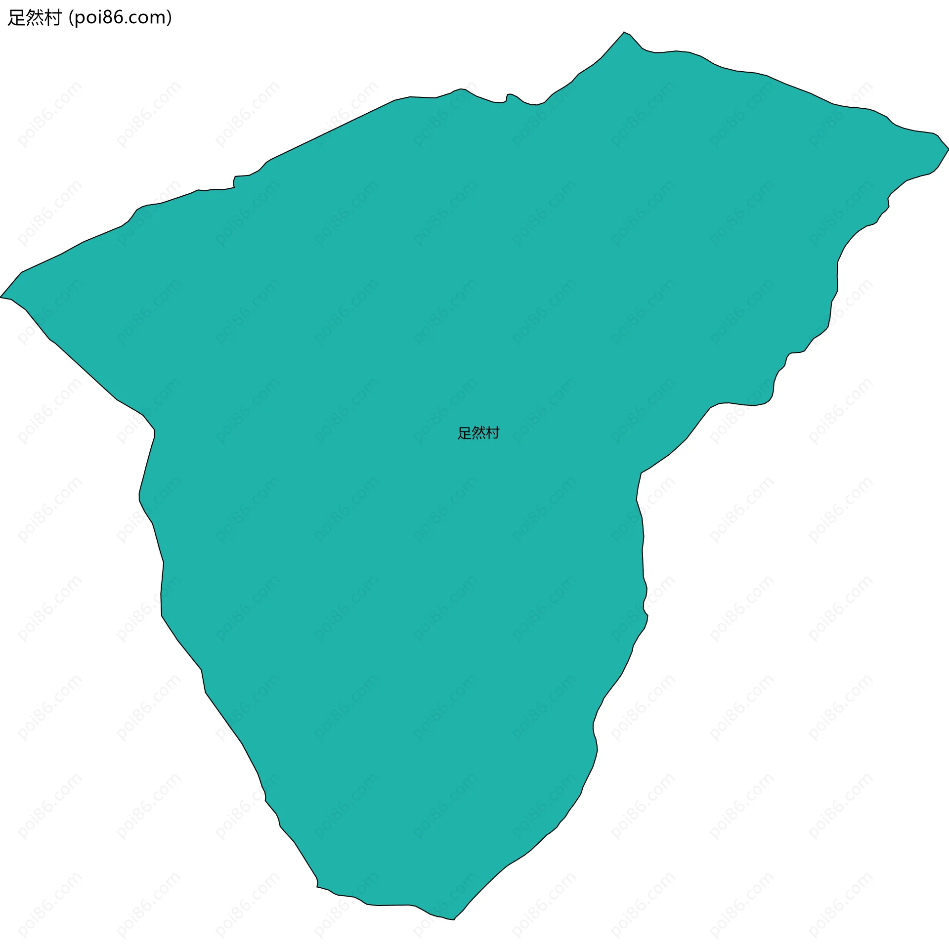 足然村边界地图