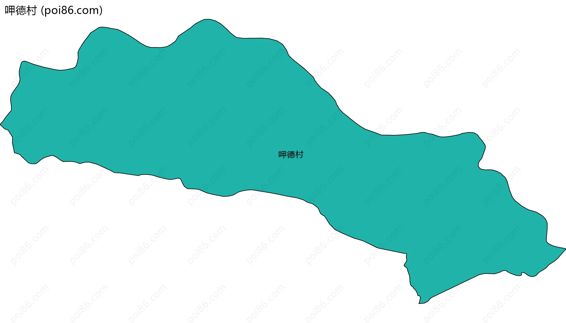 呷德村边界地图