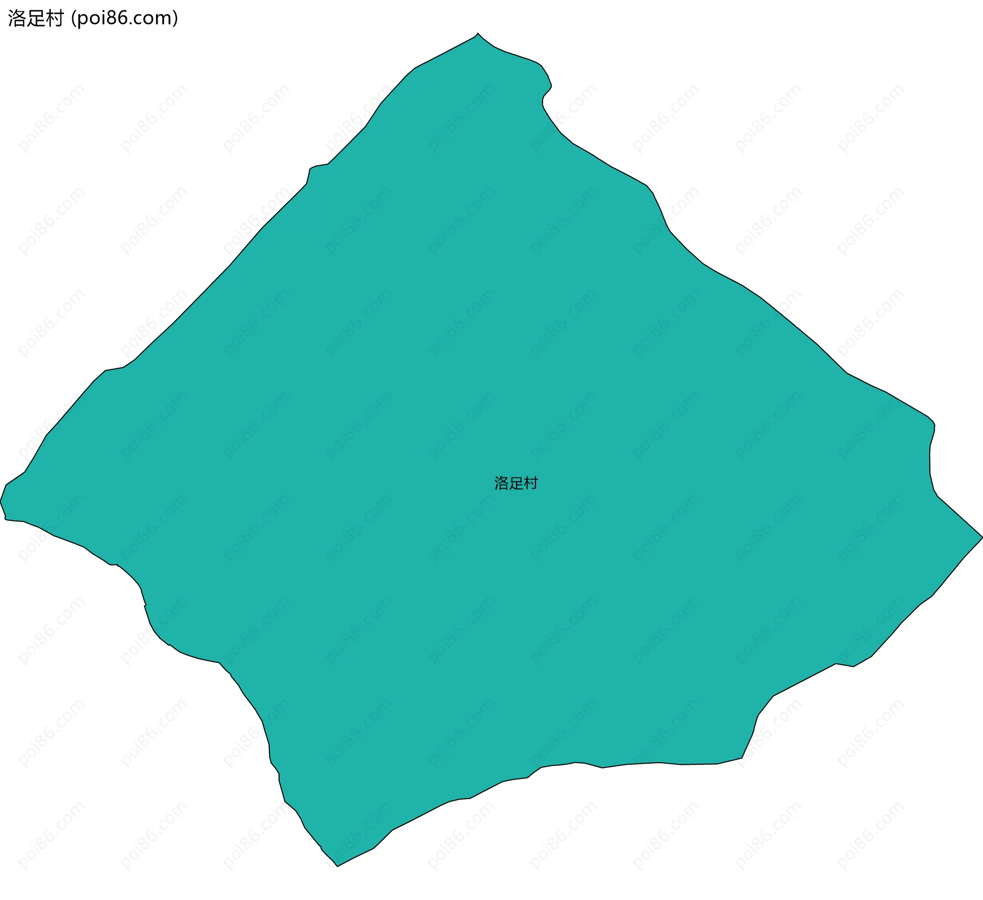 洛足村边界地图
