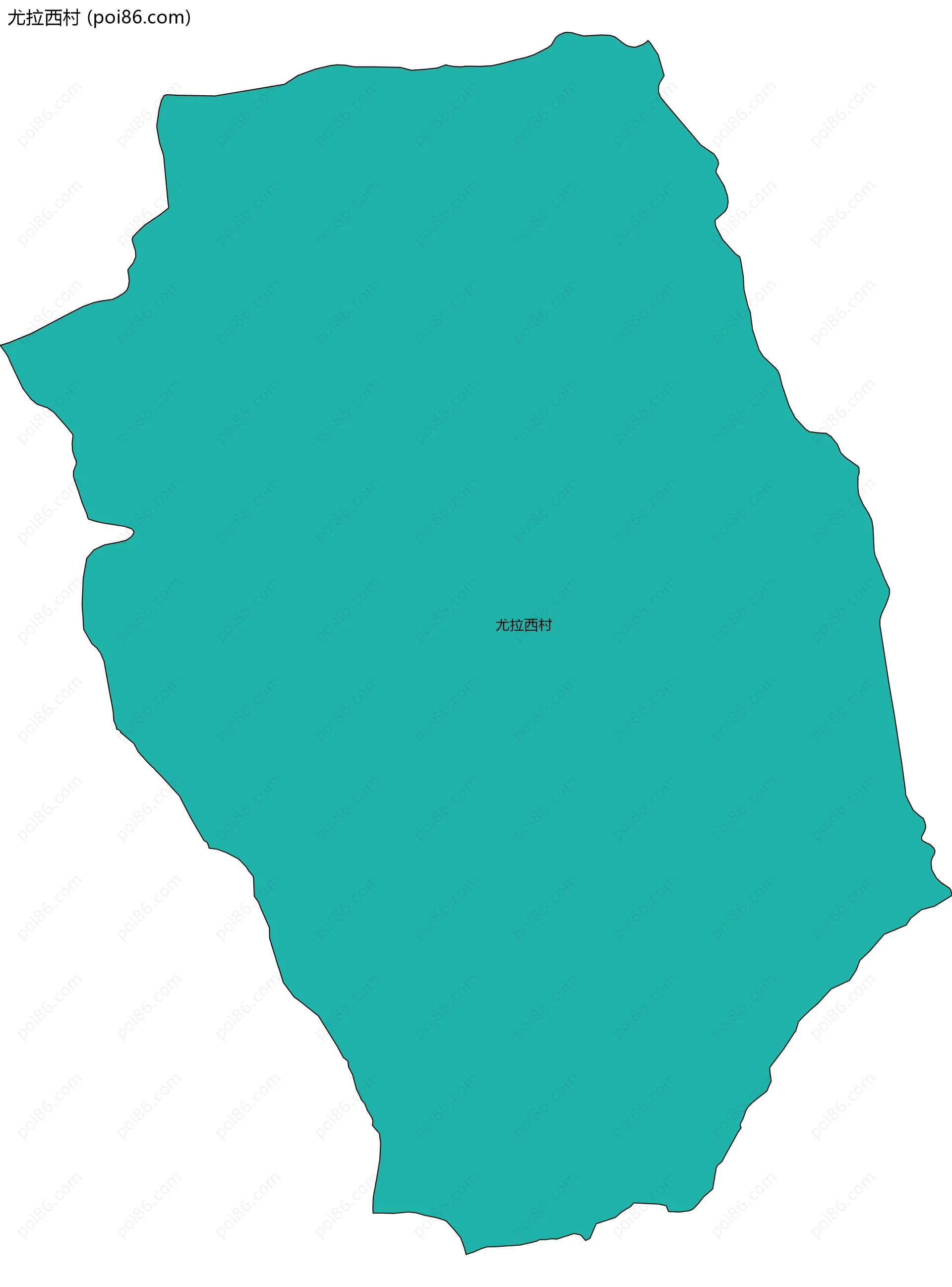 尤拉西村边界地图