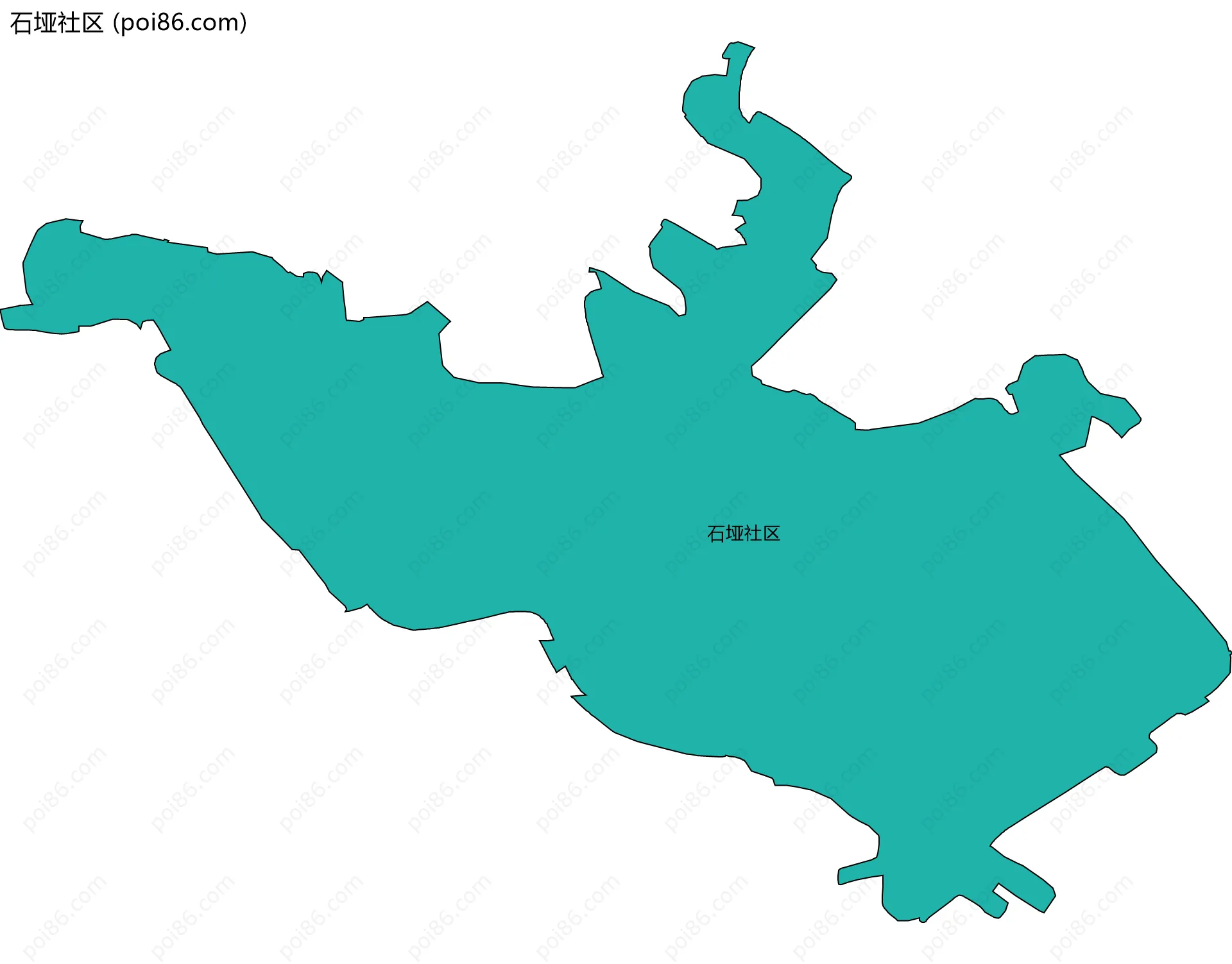 石垭社区边界地图