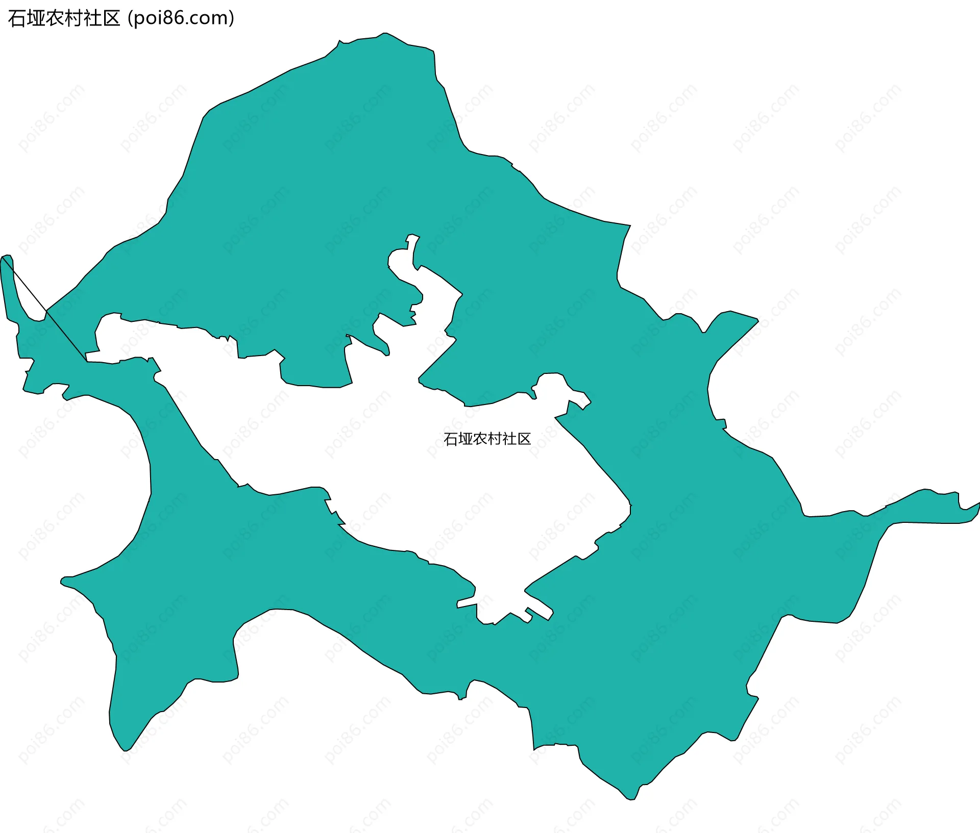 石垭农村社区边界地图