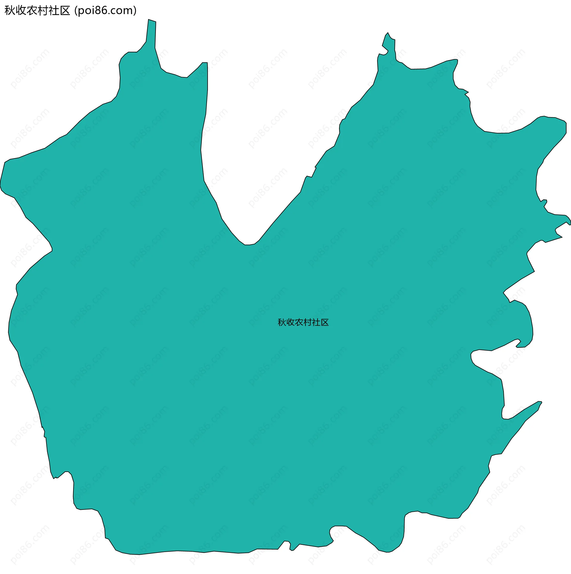 秋收农村社区边界地图