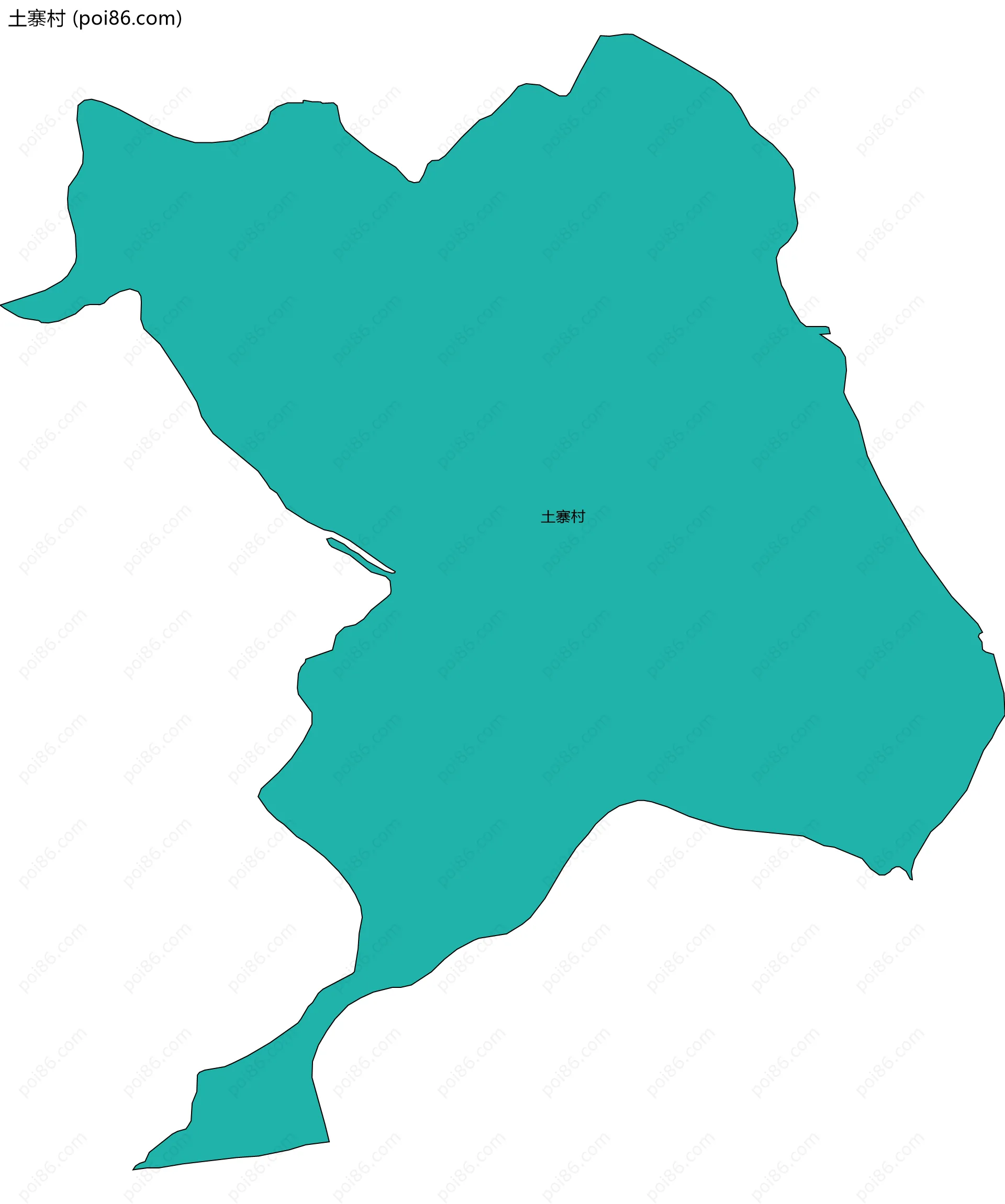 土寨村边界地图