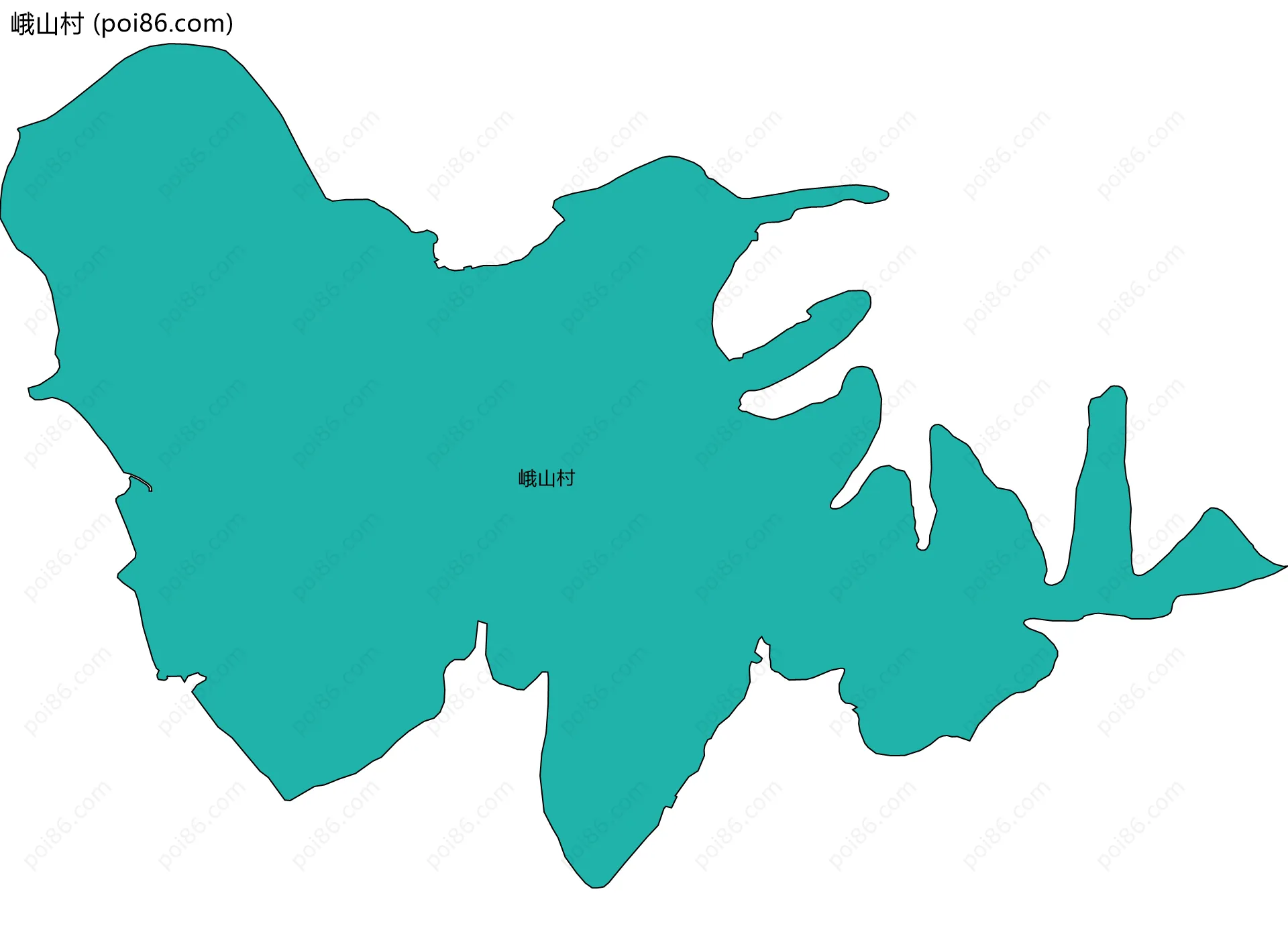 峨山村边界地图