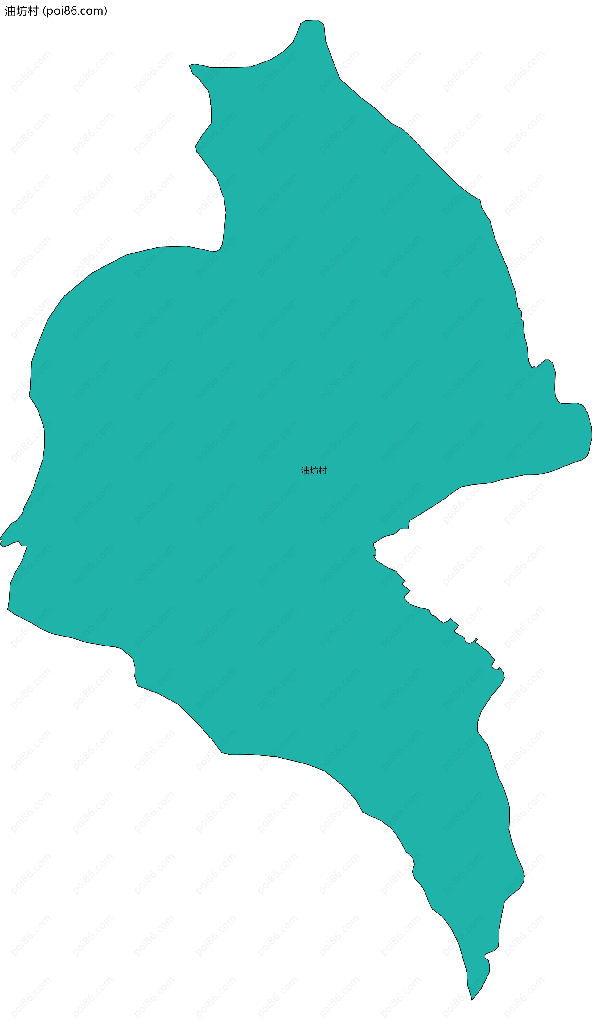 油坊村边界地图