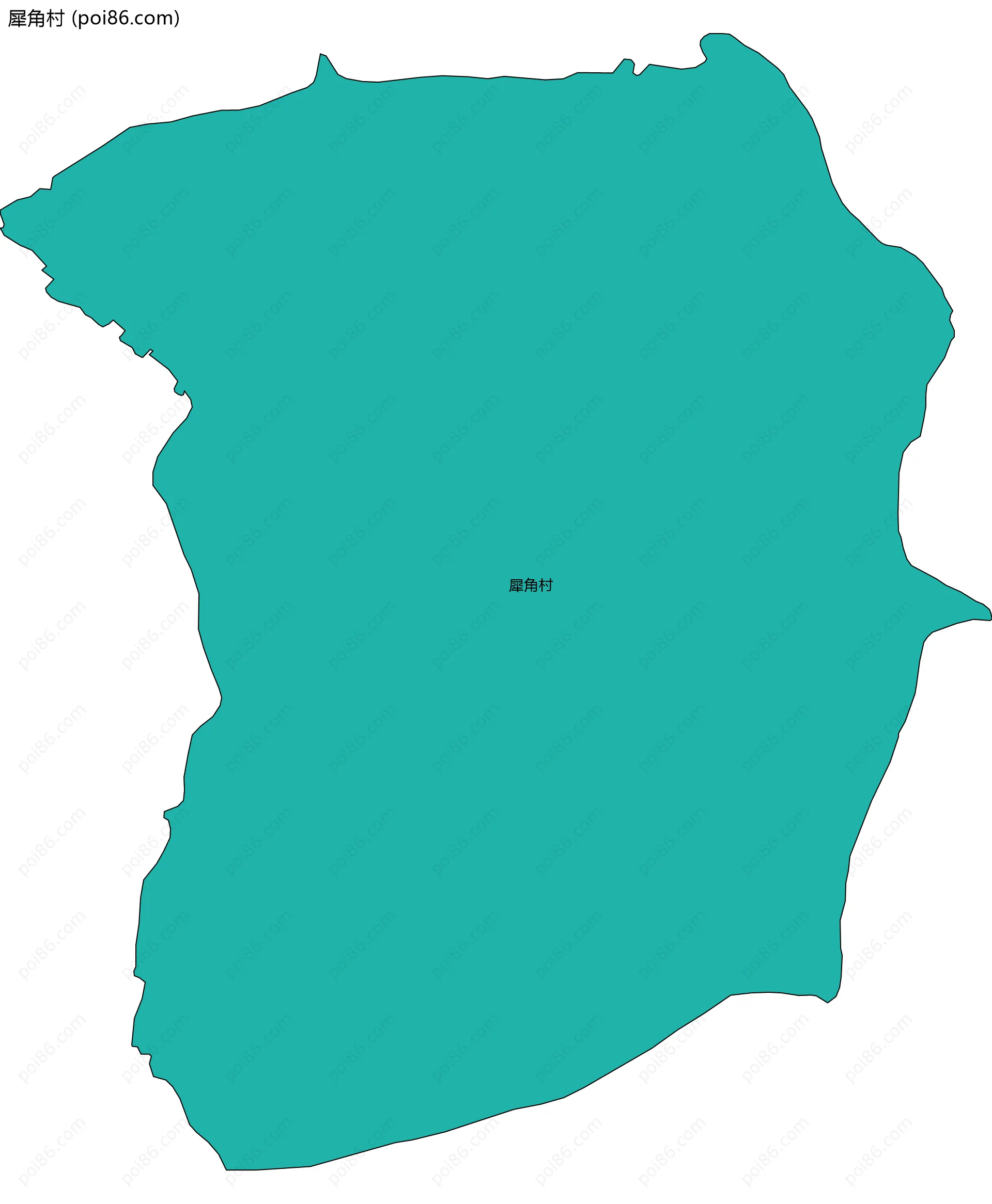 犀角村边界地图