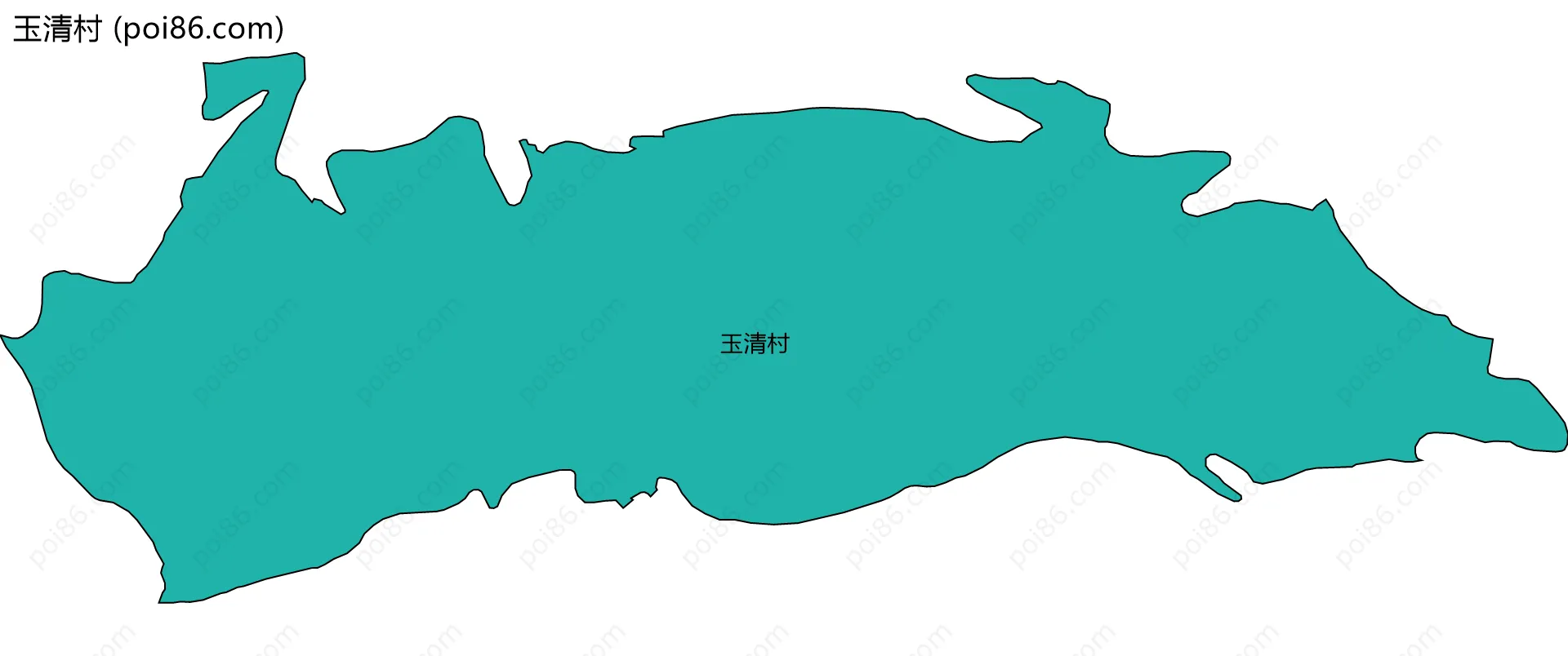 玉清村边界地图