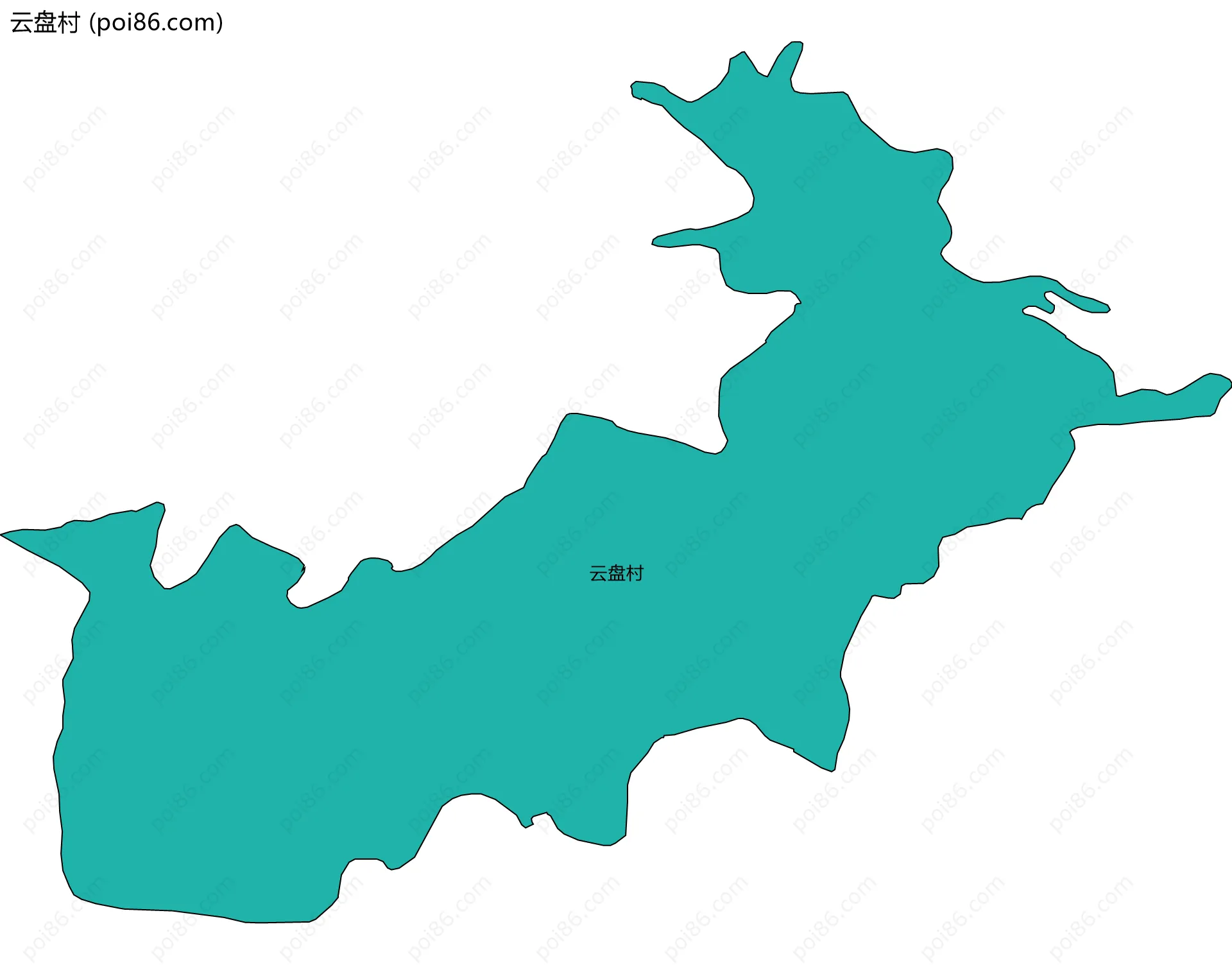 云盘村边界地图