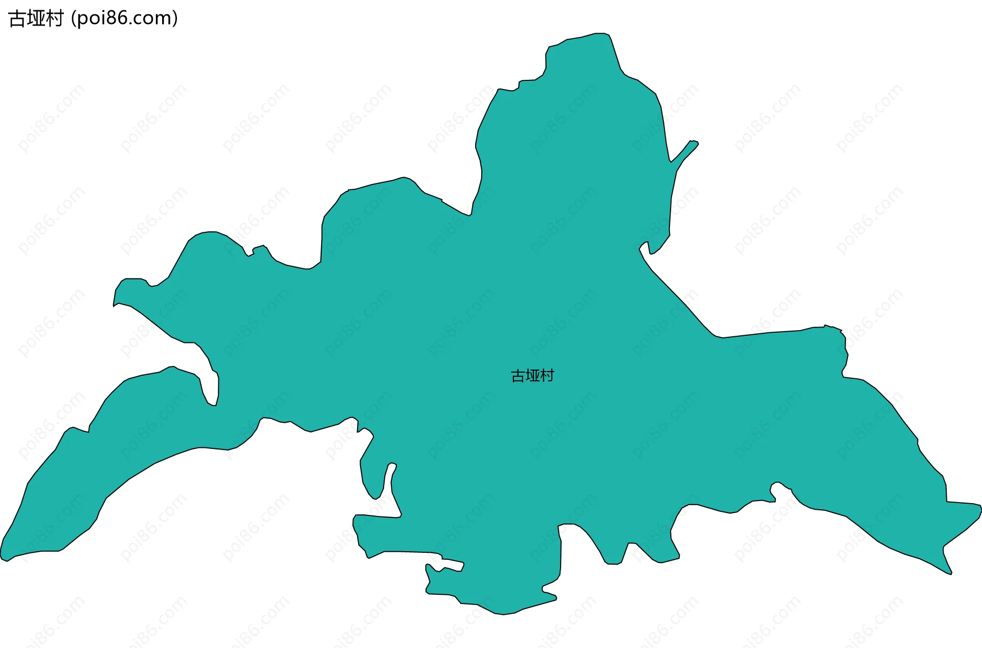 古垭村边界地图