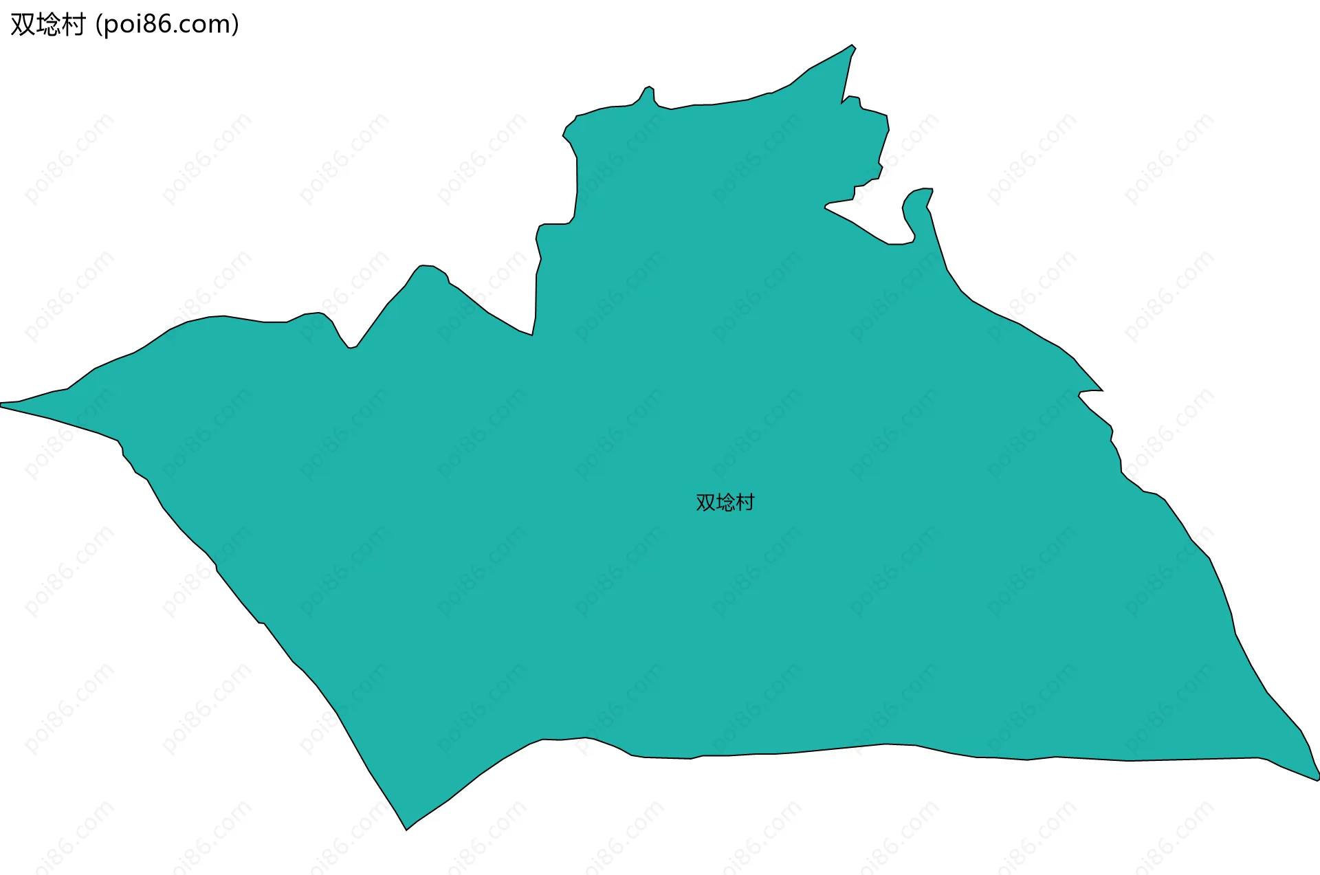双埝村边界地图