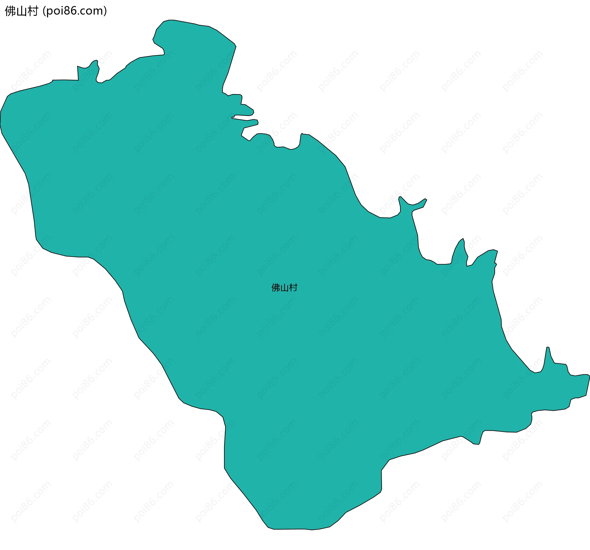 佛山村边界地图