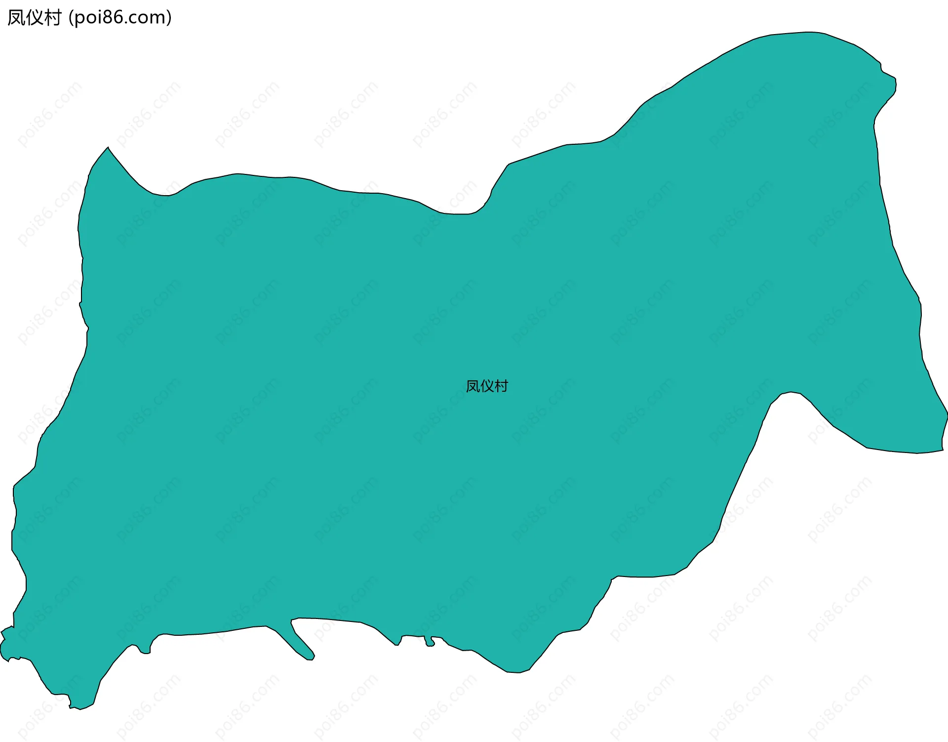 凤仪村边界地图