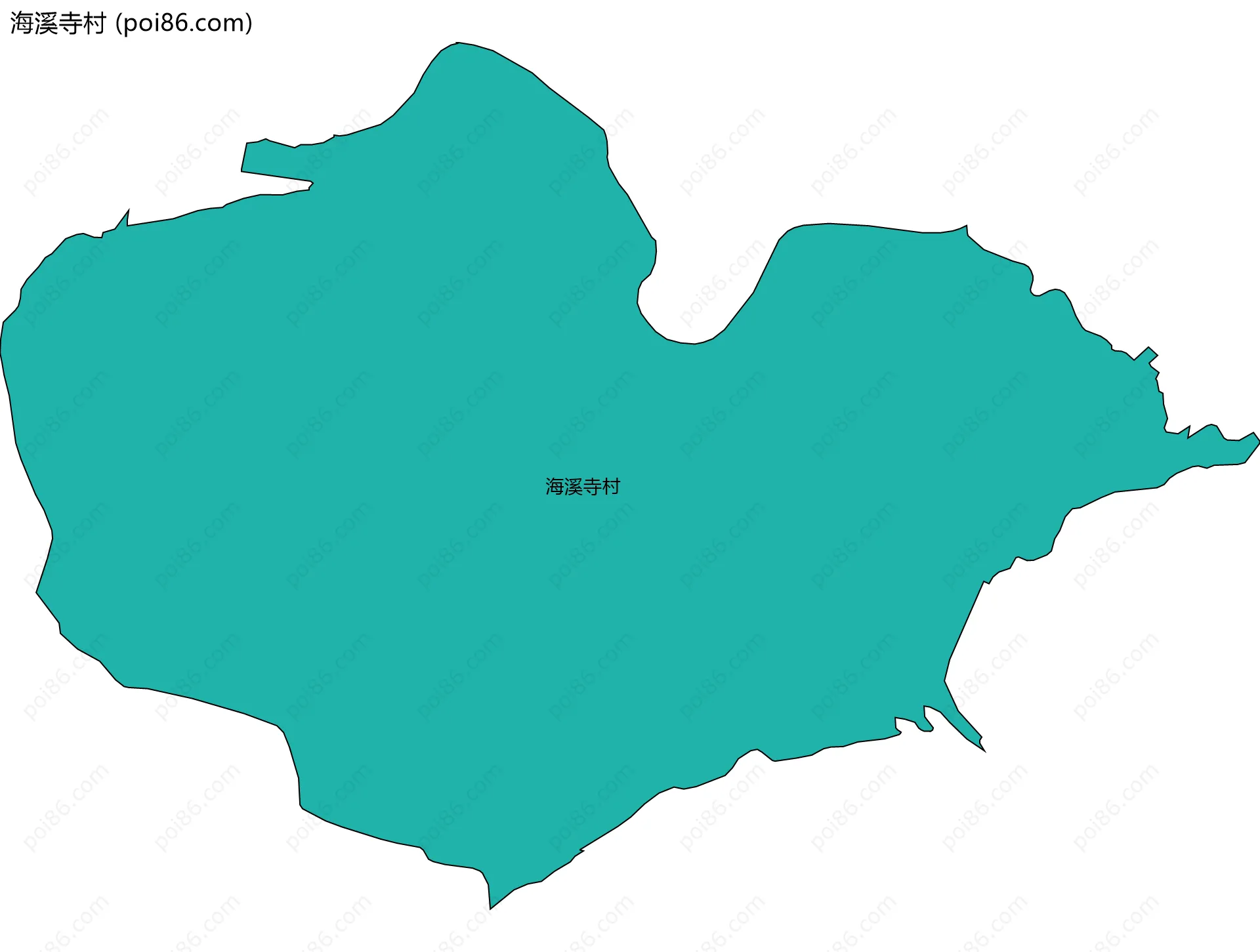 海溪寺村边界地图