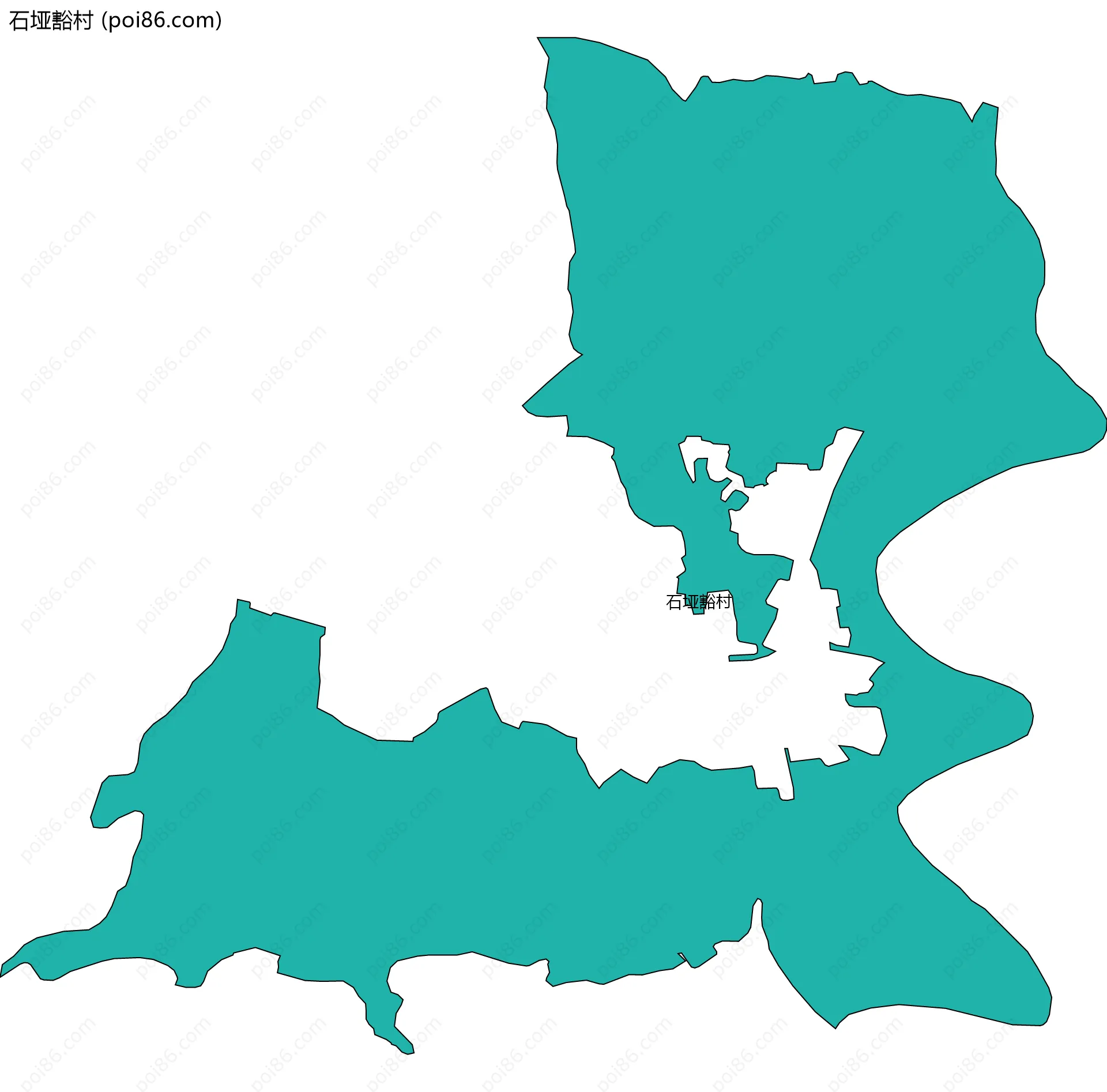 石垭豁村边界地图