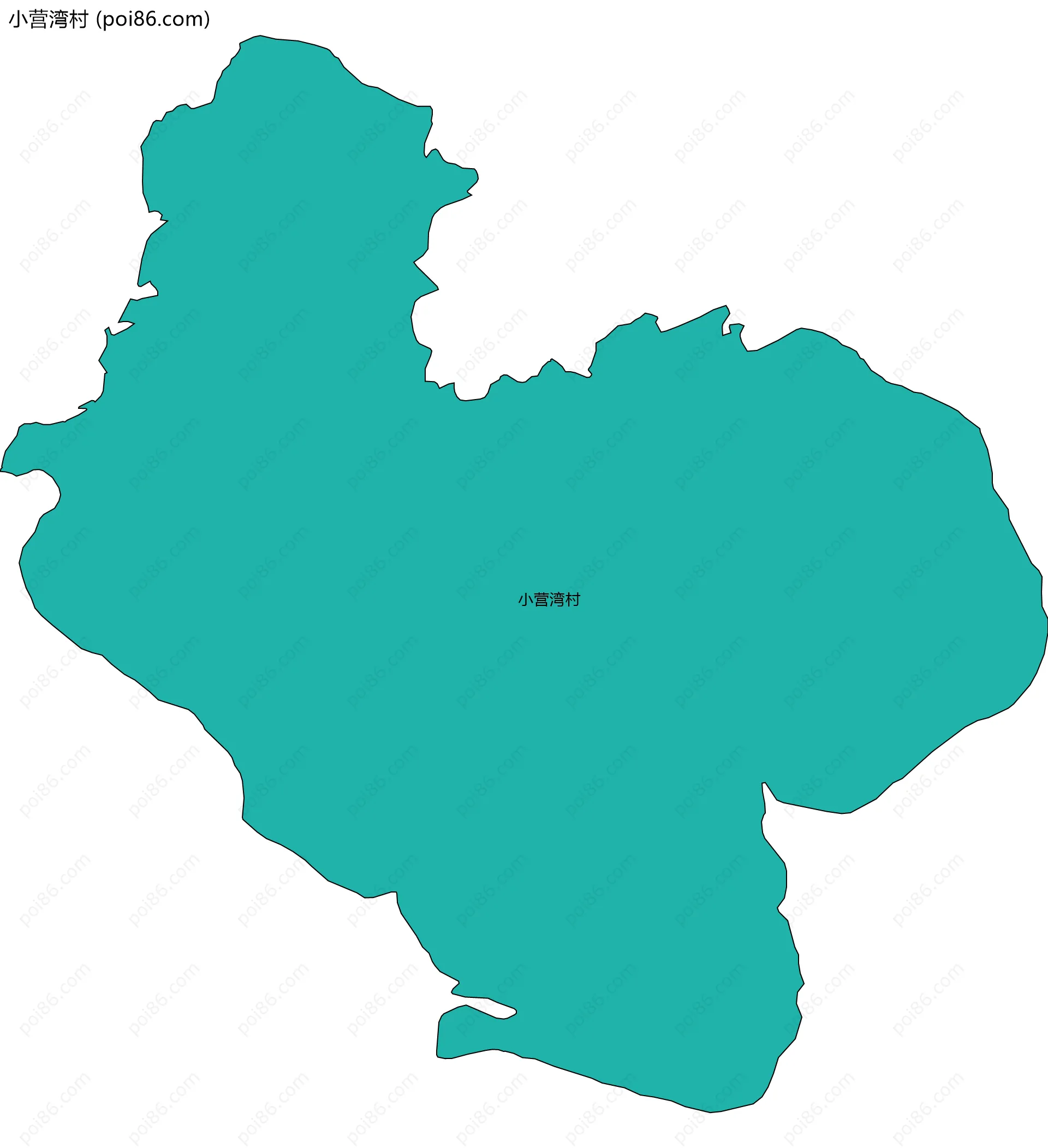 小营湾村边界地图