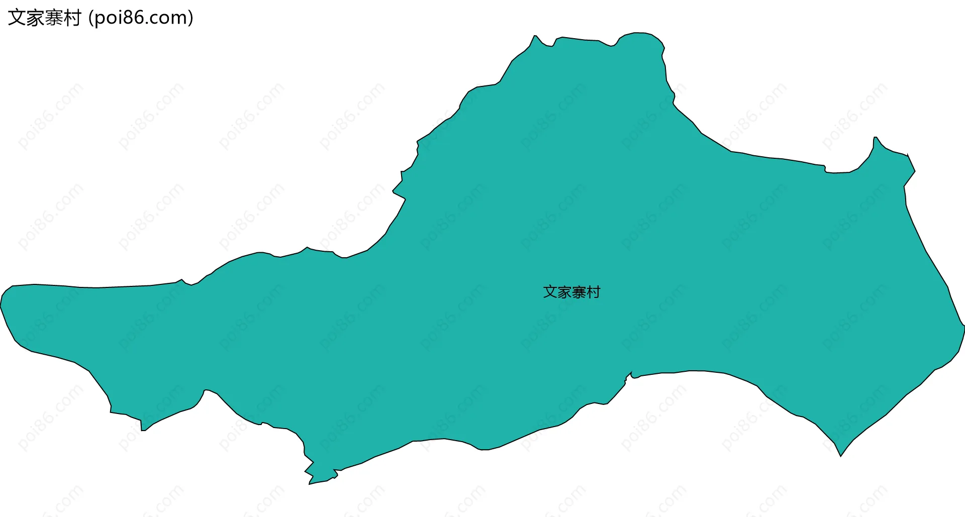 文家寨村边界地图